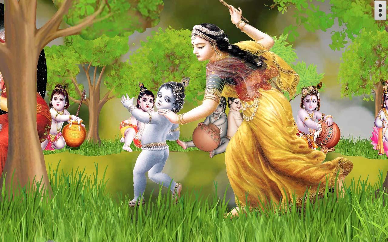 4d Krishna Live Wallpaper - Live Wallpapers Of Little Krishna , HD Wallpaper & Backgrounds