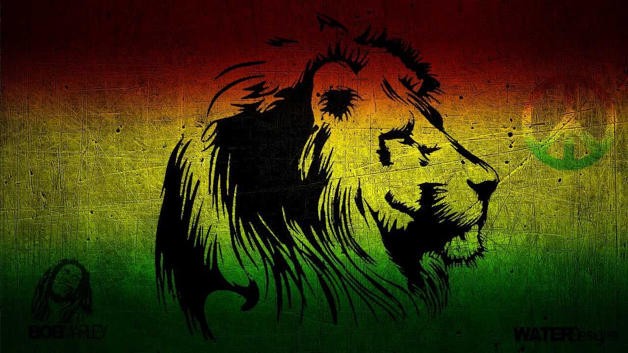 Waterdesigne ¦ Photoshop Speedart Rasta Wallpaper - Reggae Lion , HD Wallpaper & Backgrounds