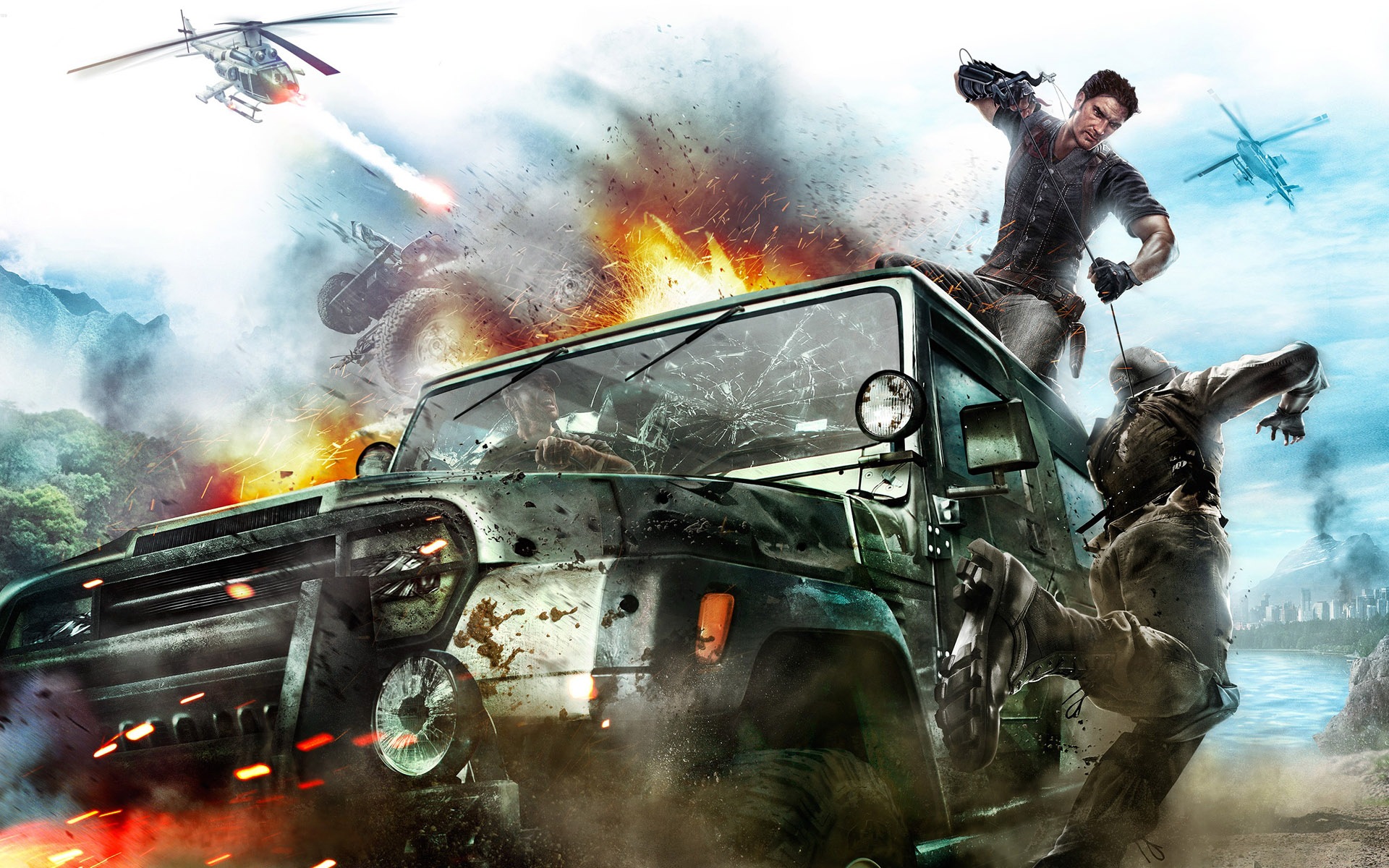 Download The Wallpapers From This Set Compiled Into - Just Cause 2 Wallpaper Hd , HD Wallpaper & Backgrounds