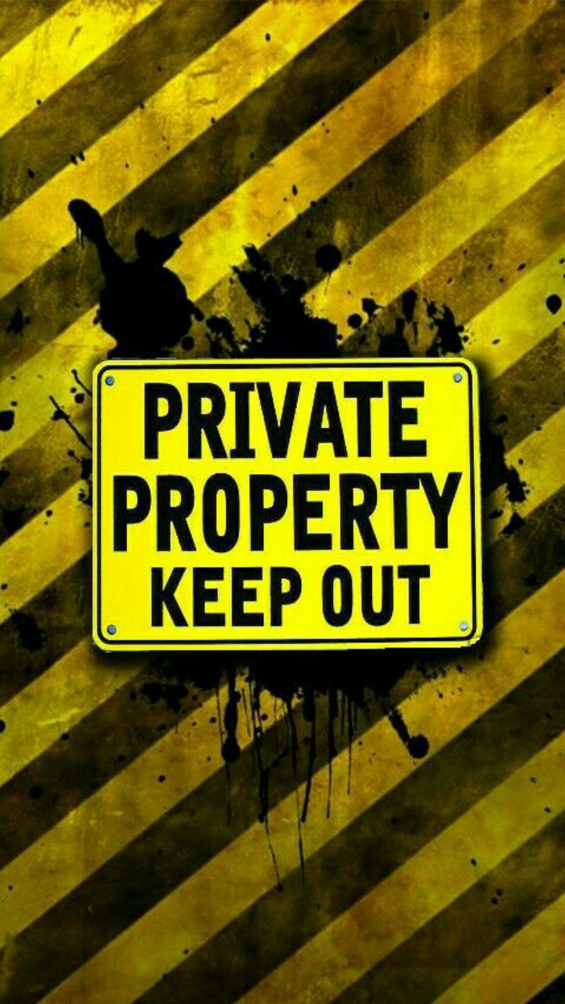 Mobile Lock Wallpaper - Private Property Keep Out , HD Wallpaper & Backgrounds