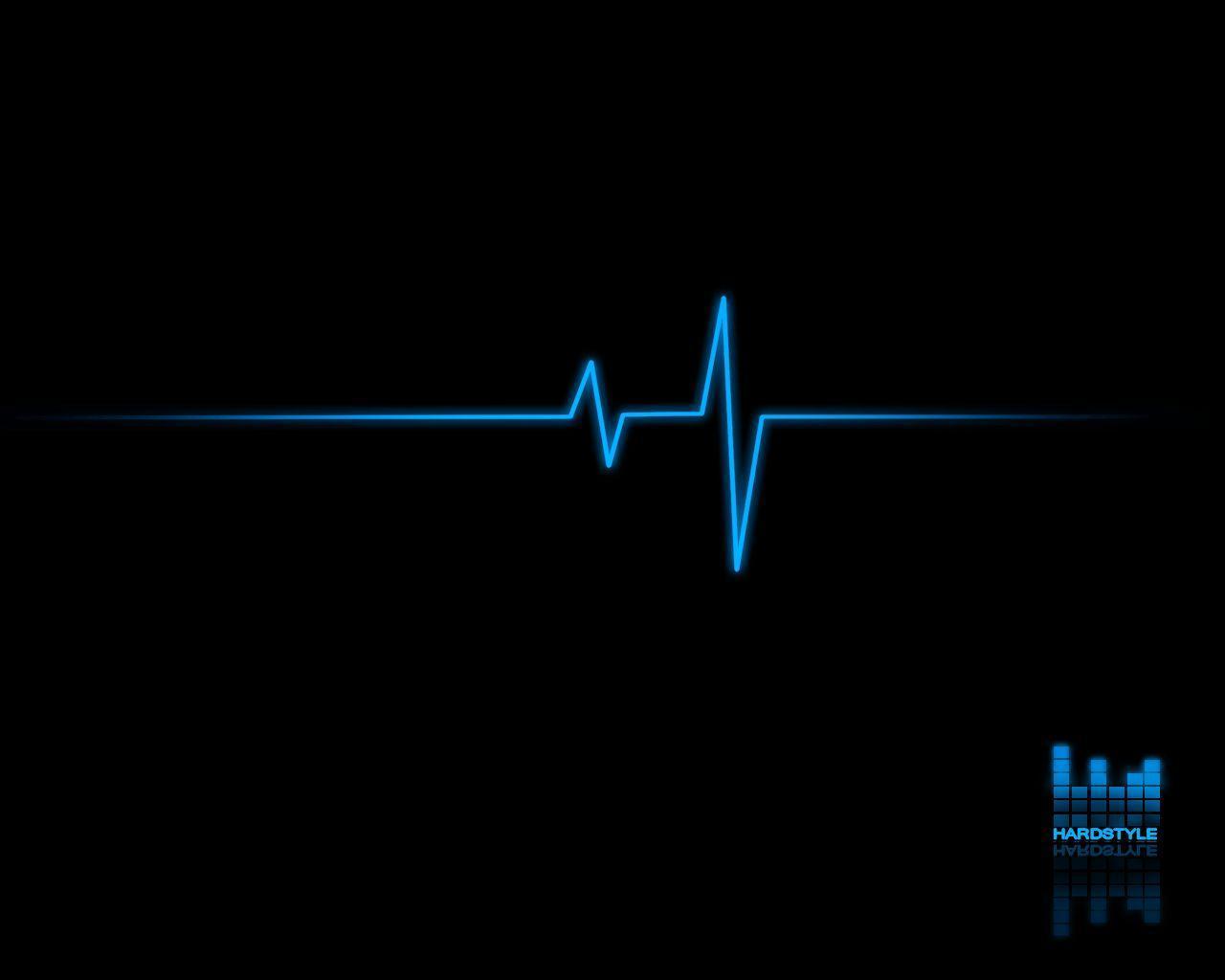 Dj Music Android Hd Wallpaper - Black With Blue Pulse , HD Wallpaper & Backgrounds