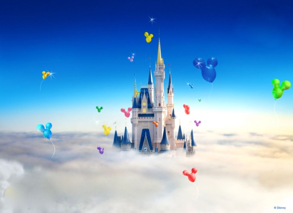 Disney Wallpaper 46 Qhd Wallpaper - Disney World Castle Clouds , HD Wallpaper & Backgrounds