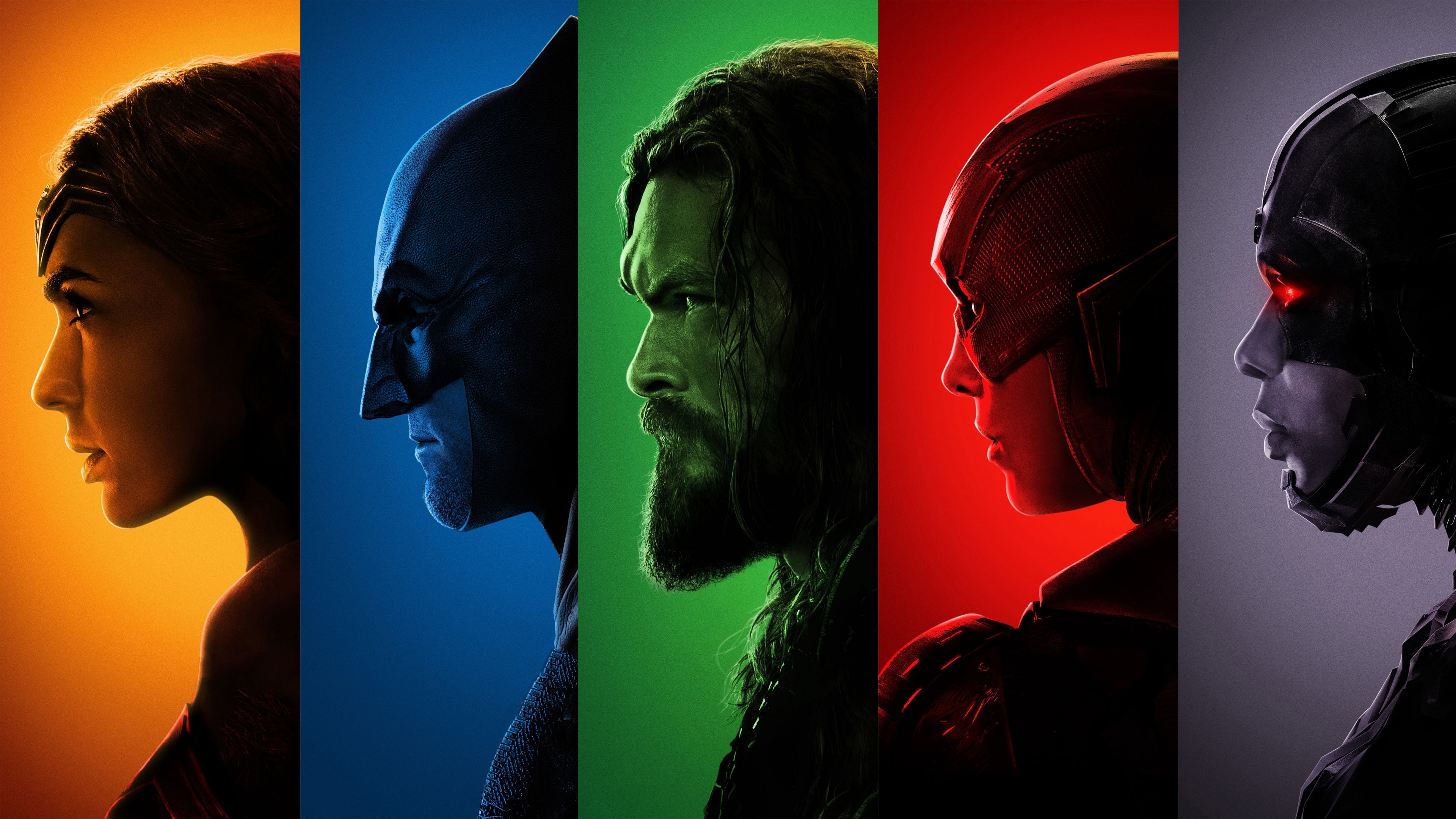 Multicolour Justice League Wallpaper Desktop - Justice League 2017 , HD Wallpaper & Backgrounds