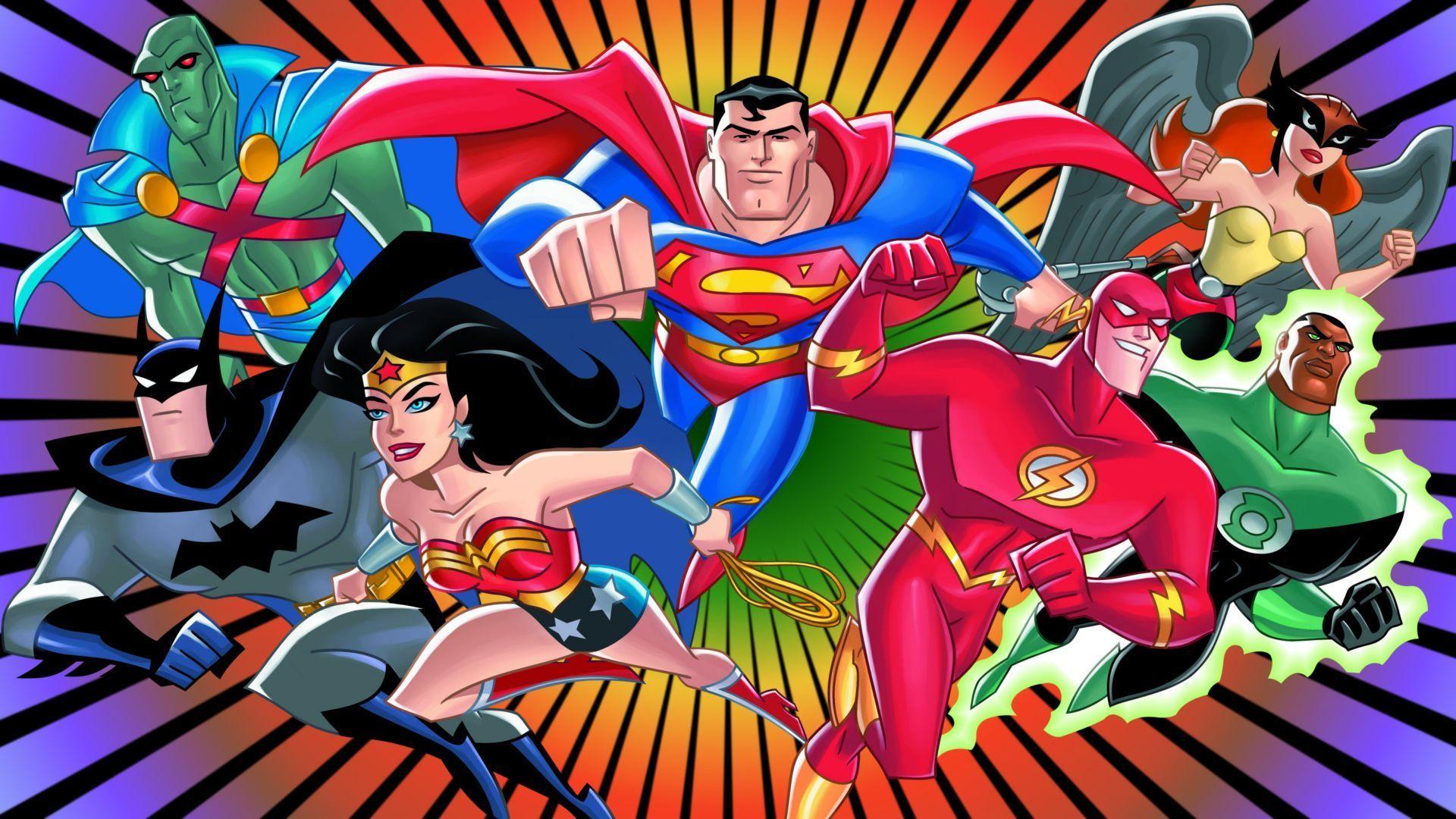 Justice League Unlimited Wallpapers 1920x1080, - Liga De La Justicia Animada , HD Wallpaper & Backgrounds