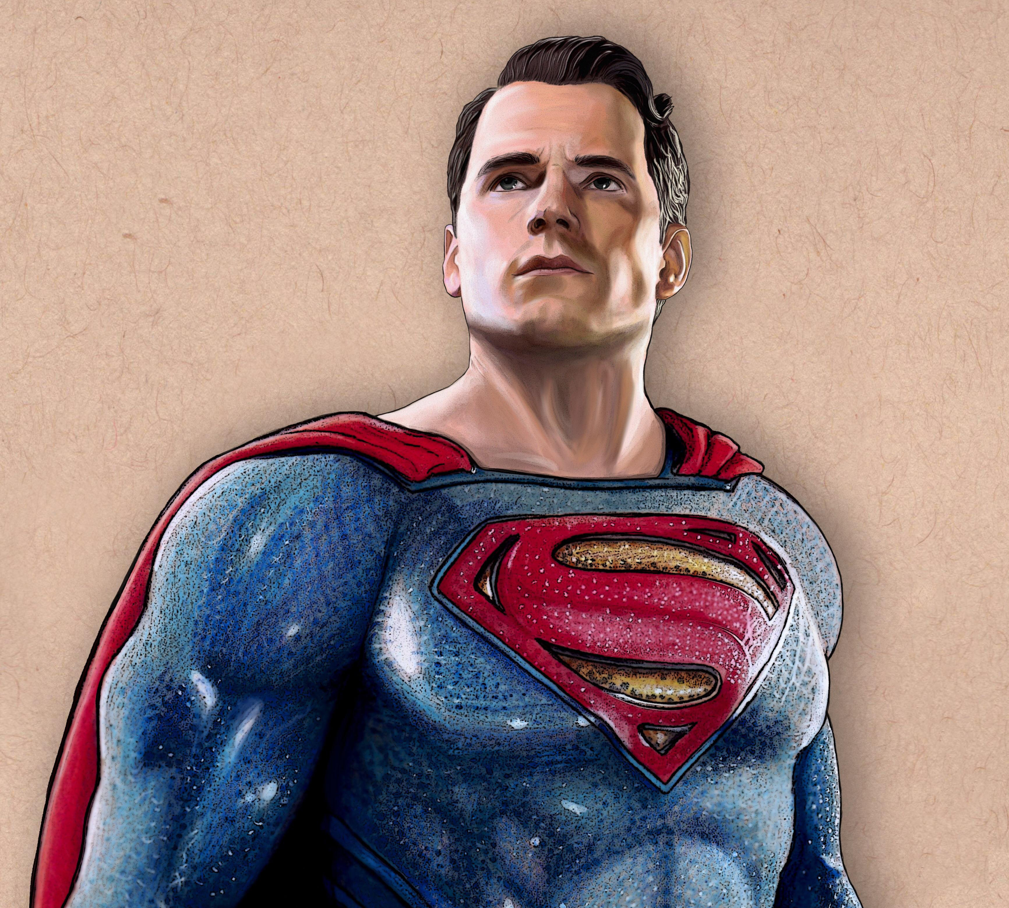Superman Justice League Fan Art - Superman , HD Wallpaper & Backgrounds