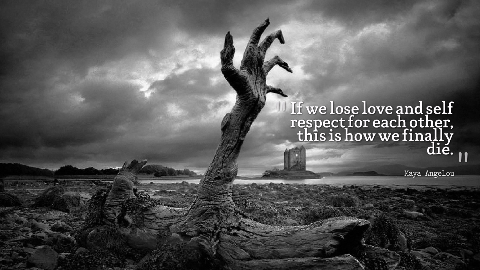 Death Quotes Background Wallpaper - Surreal Black And White , HD Wallpaper & Backgrounds