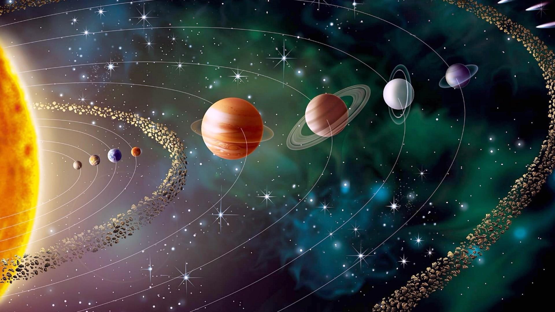 Solar System Digital Wallpaper, Space, Earth, Sun, - Solar System Images Hd , HD Wallpaper & Backgrounds