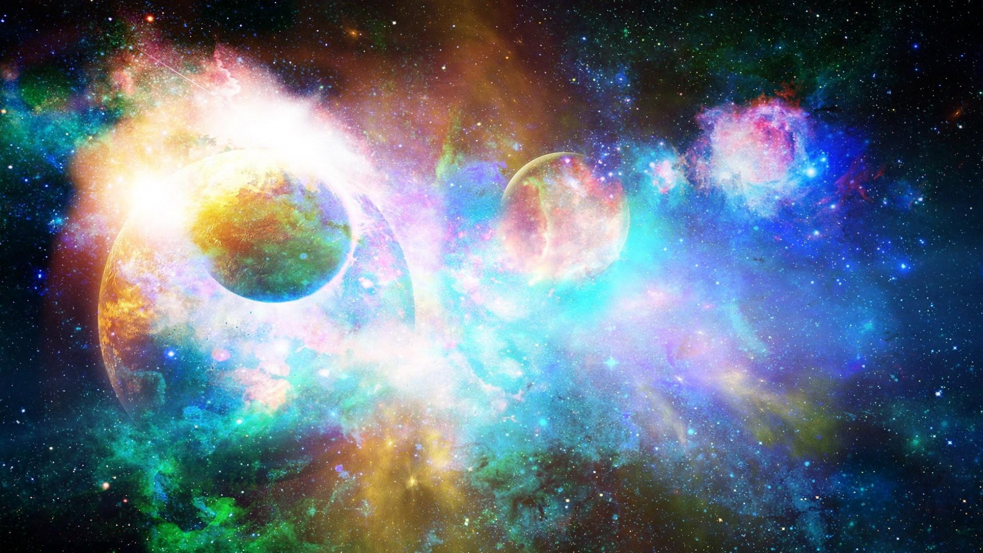 Universe Wallpaper Hd - Bright Planets , HD Wallpaper & Backgrounds