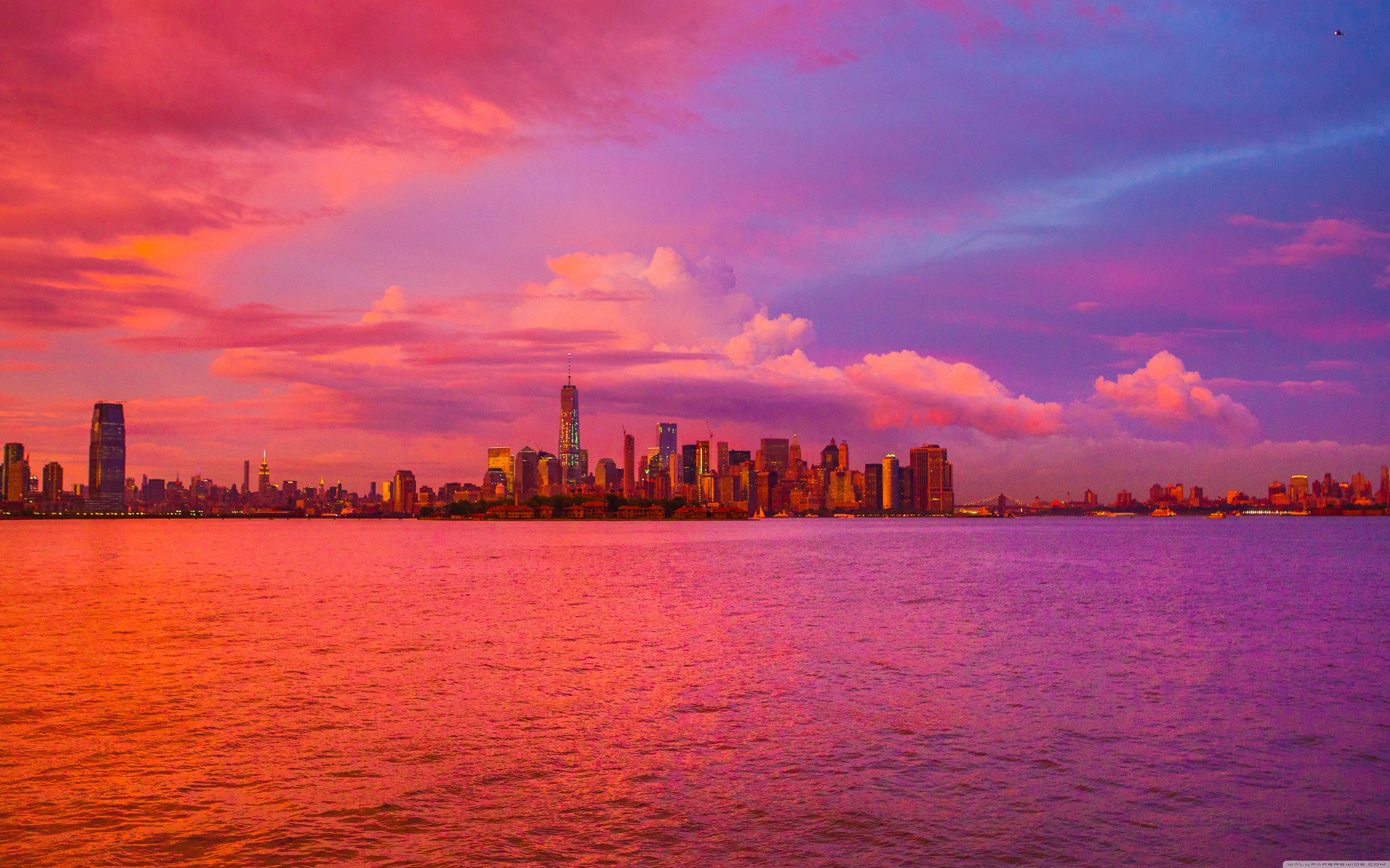 Nyc Sunset , HD Wallpaper & Backgrounds