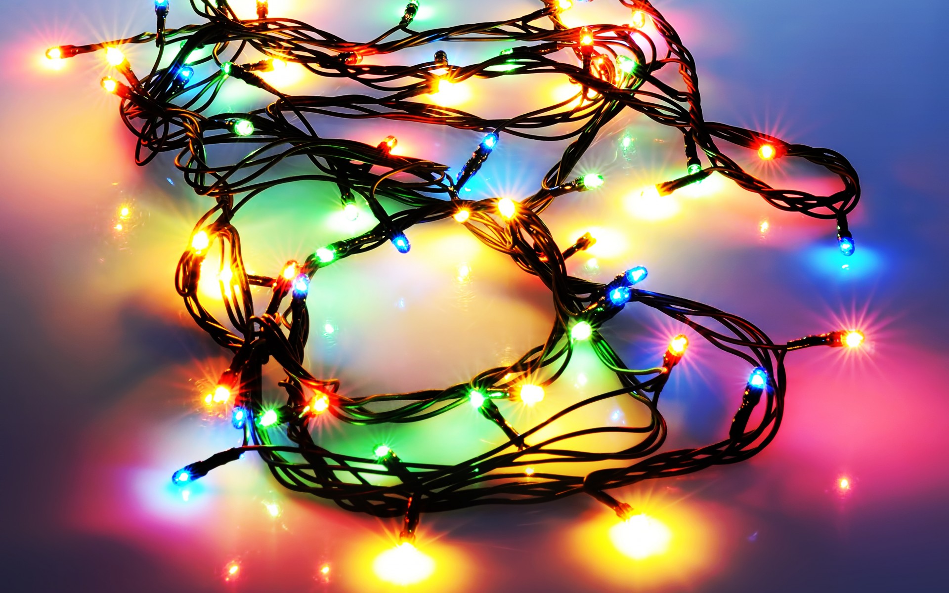 Christmas Lights Wallpaper High Quality - Гирлянда Обои На Рабочий Стол , HD Wallpaper & Backgrounds