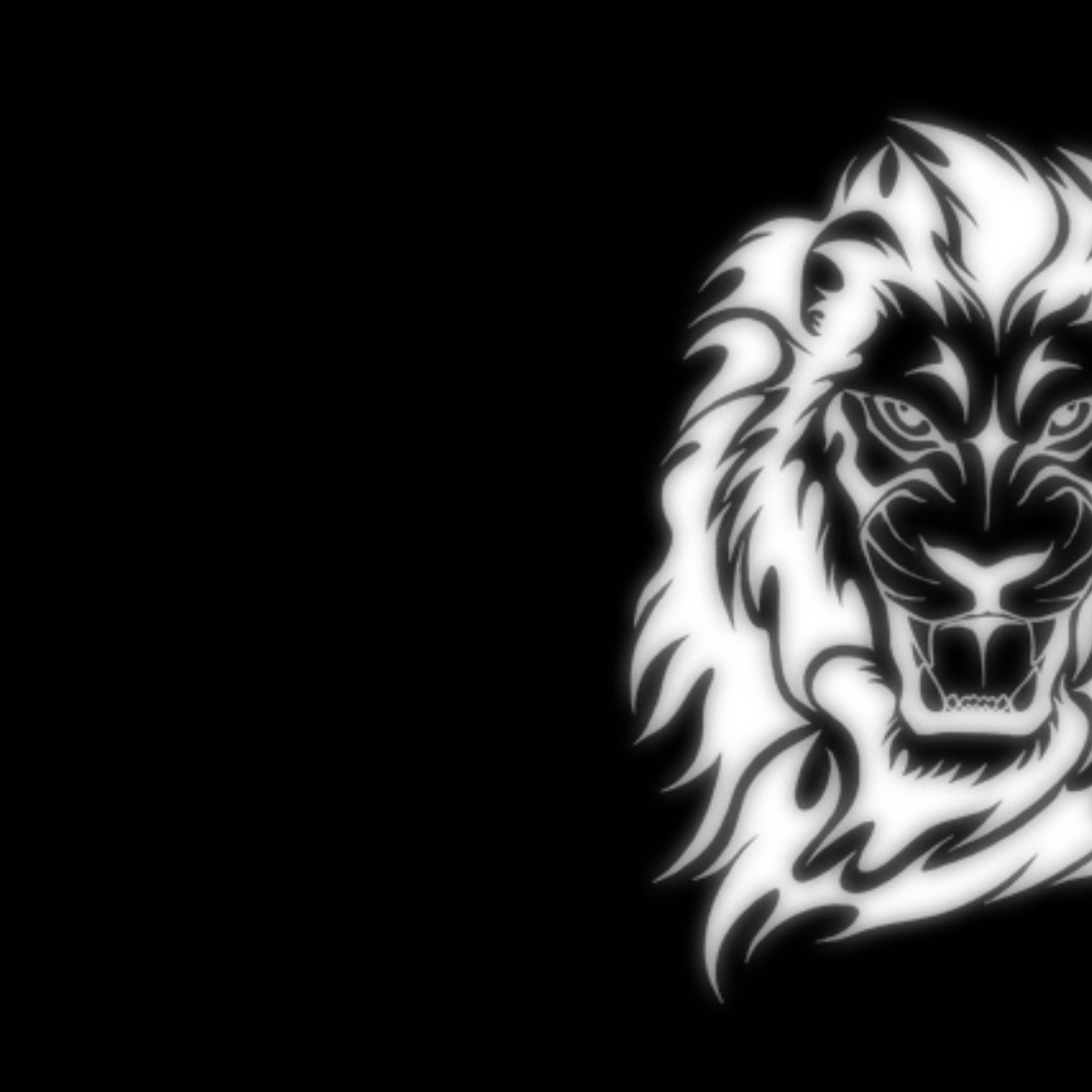 Black And White Lion Hd Wallpaper - Central Valley Lions , HD Wallpaper & Backgrounds