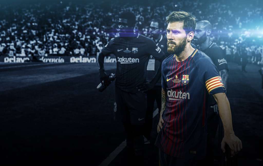Messi 2017 18 Barcelona , HD Wallpaper & Backgrounds