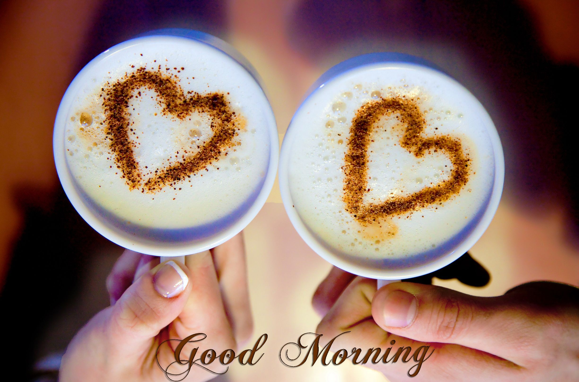 Nice Morning With Coffee Wallpaper - Sweet Good Mrng Cute , HD Wallpaper & Backgrounds
