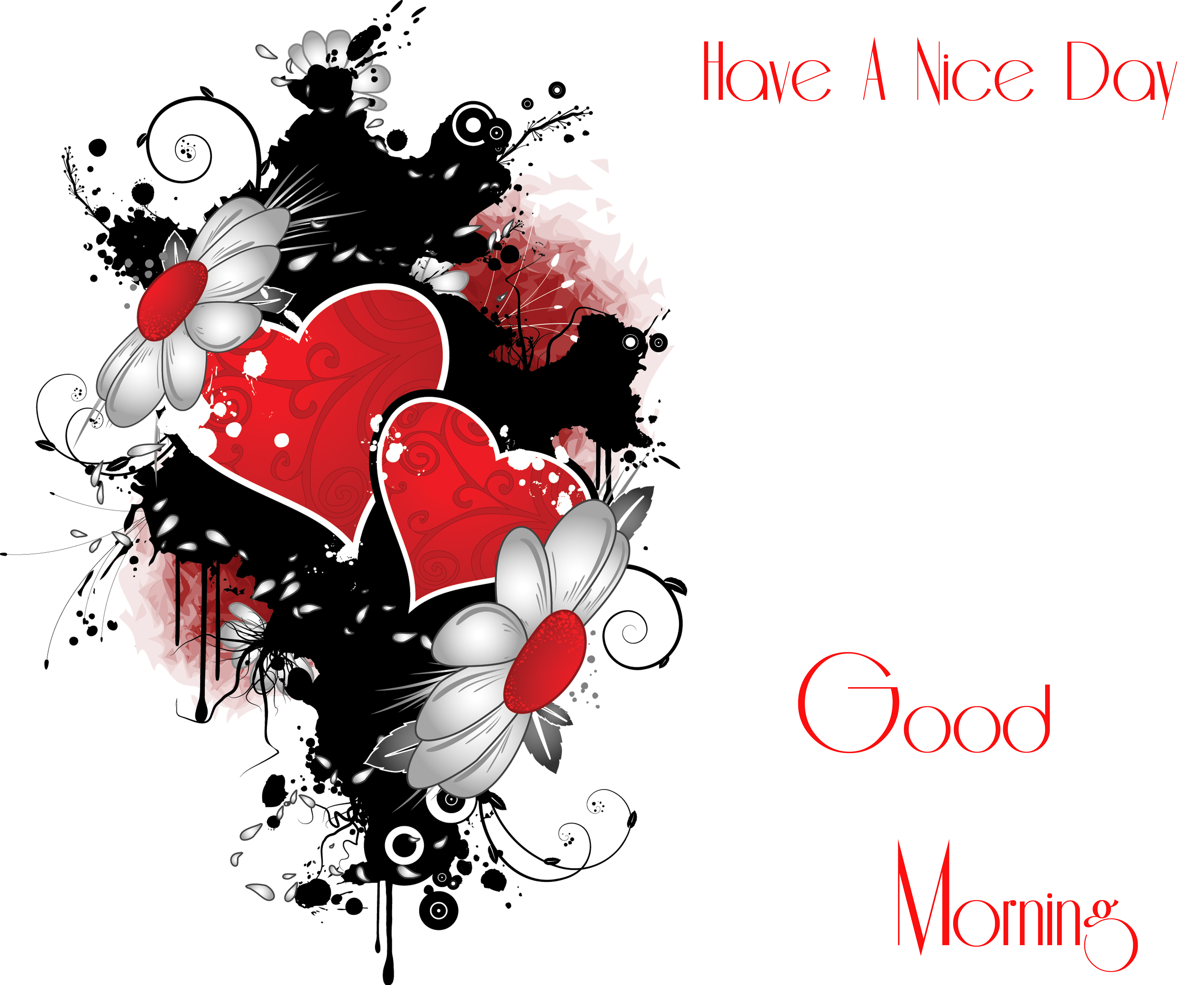 Animated Good Morning Wallpaper Hd - Good Morning With Heart And Flower , HD Wallpaper & Backgrounds