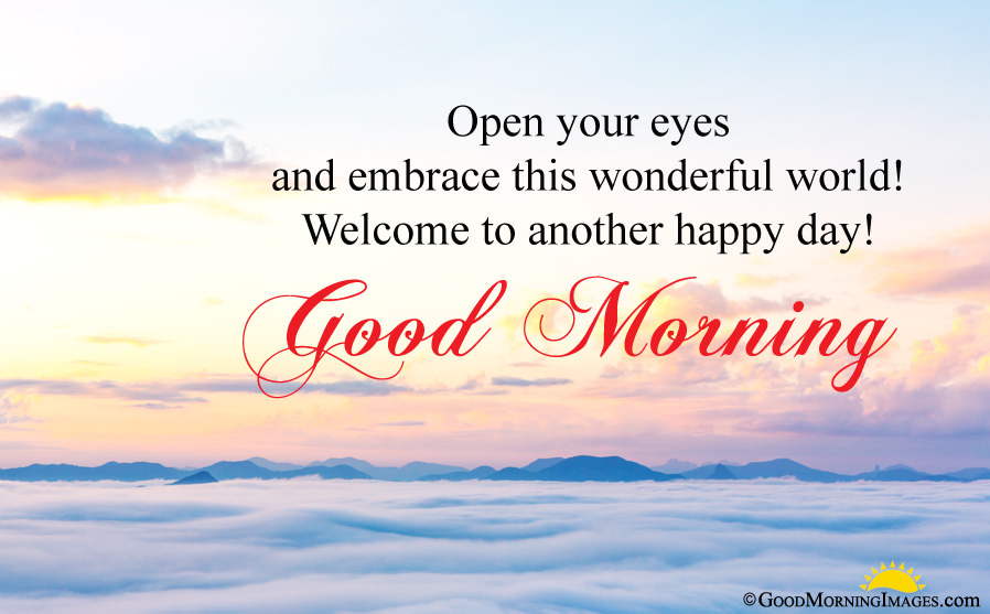 Another Happy Day Good Morning Wishes Msg With Hd Background - Calligraphy , HD Wallpaper & Backgrounds
