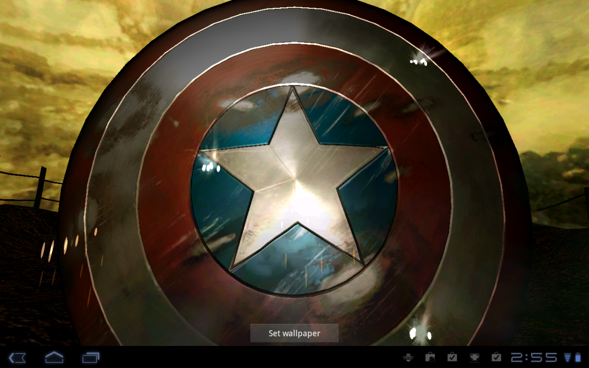 Captain America Live Wallpaper - Captain America Wall Paper 3d , HD Wallpaper & Backgrounds