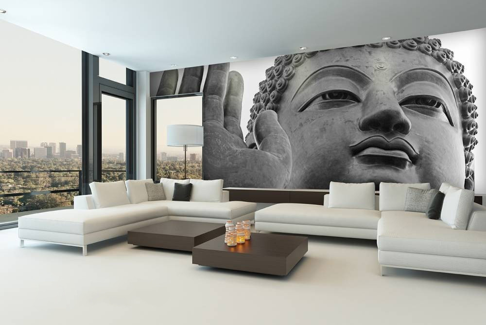 Wall Murals / Wallpaper - White Modern Living Room Design , HD Wallpaper & Backgrounds