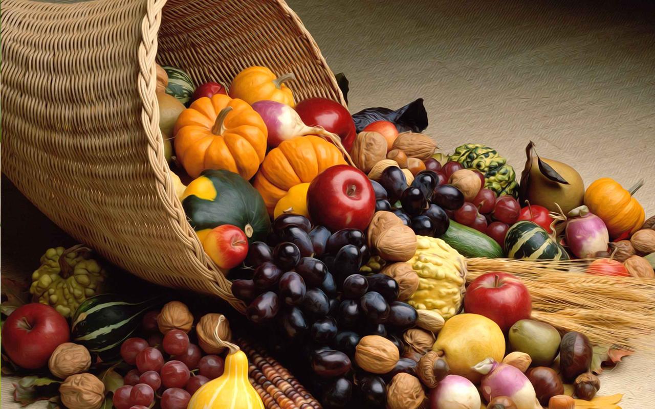 Thanksgiving Live Wallpaper - Fruit And Vegetables 4k , HD Wallpaper & Backgrounds