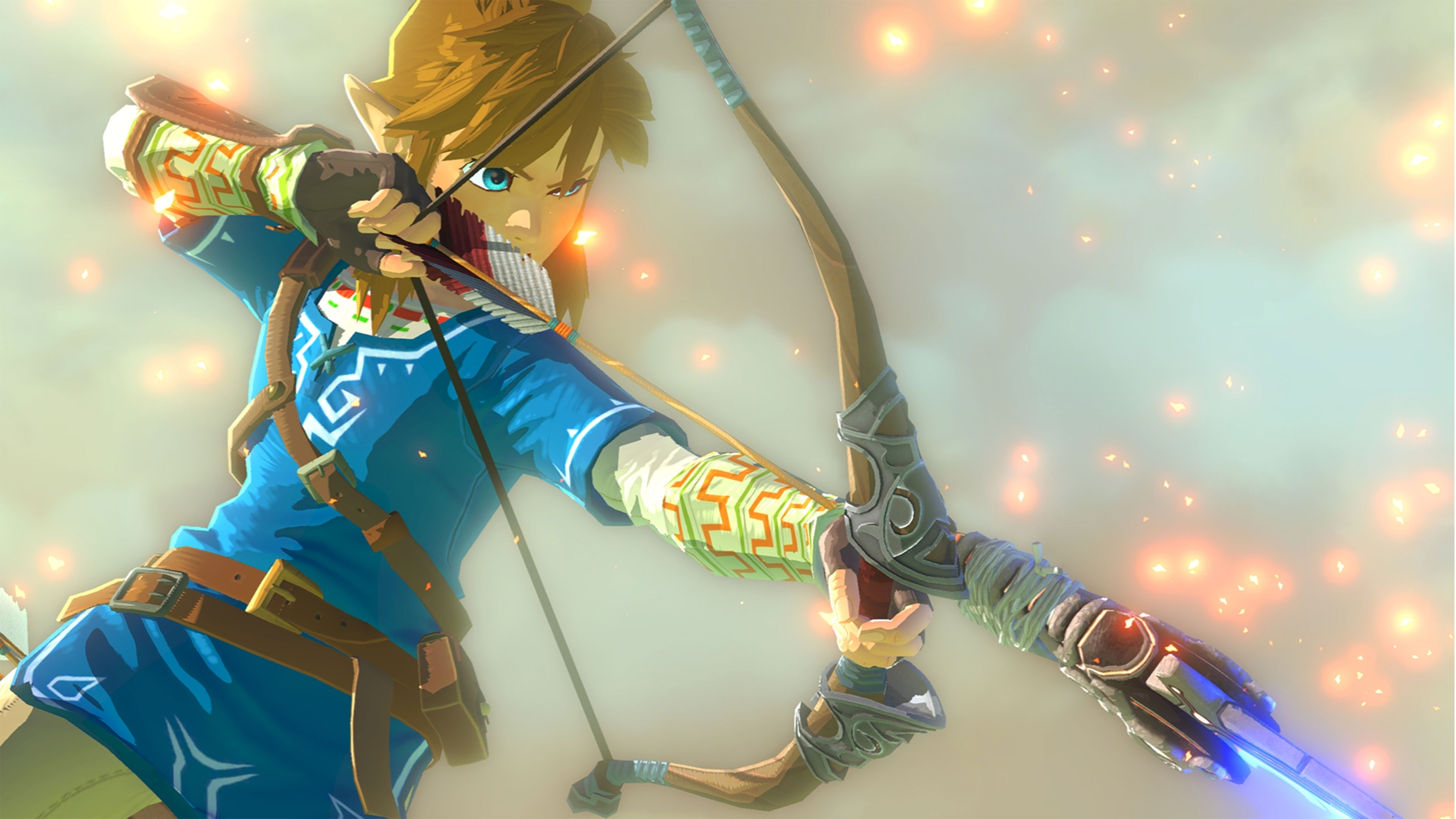 The Legend Of Zelda Twilight Princess Hd 4k Wallpaper - Link Bow Breath Of The Wild , HD Wallpaper & Backgrounds