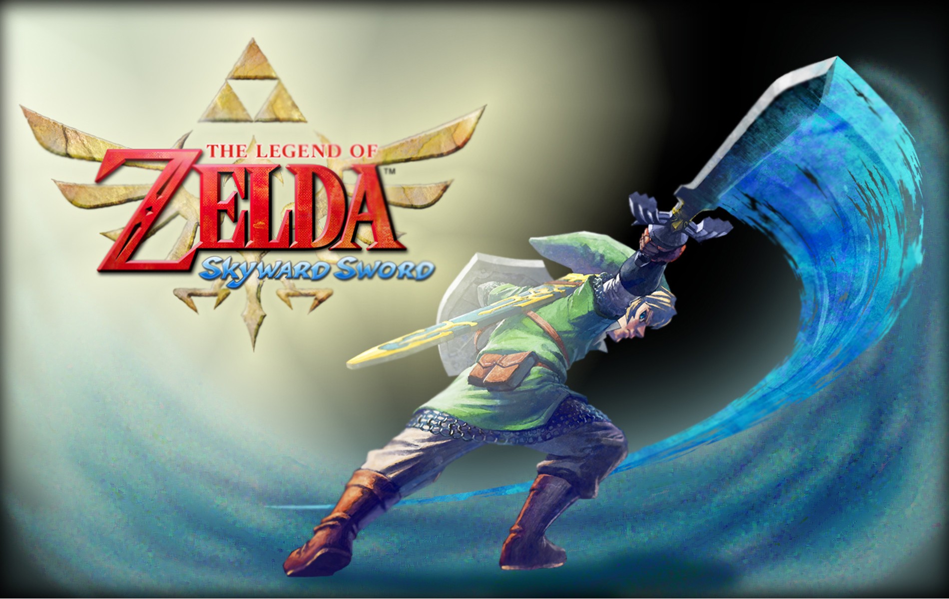 Skyward Sword Legend Of Zelda Wallpaper Hd - Legend Of Zelda Skyward Sword Title , HD Wallpaper & Backgrounds