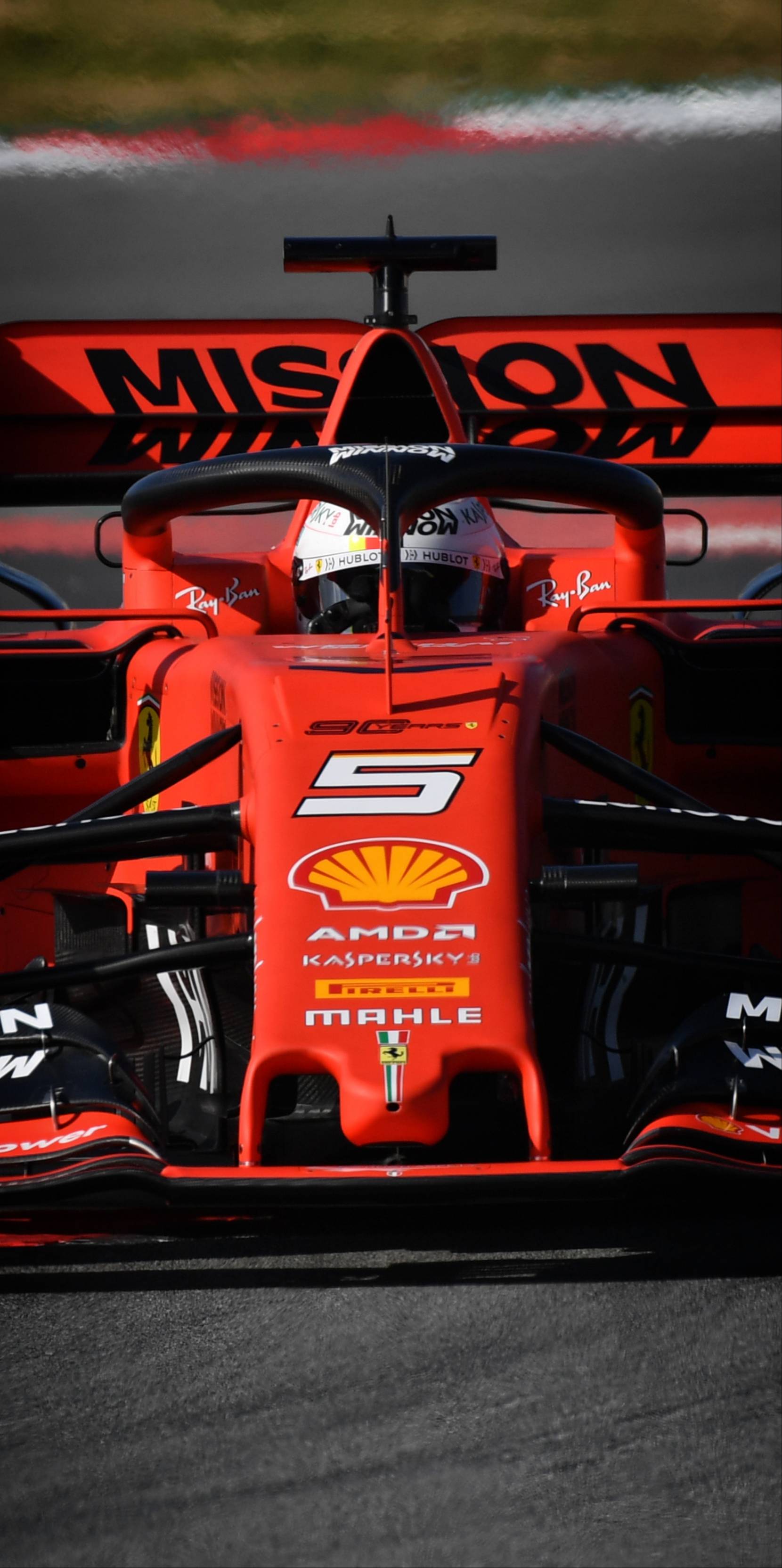 Mediamade A Quick Ferrari Wallpaper From Today's Photos - Ferrari 2019 F1 Vettel , HD Wallpaper & Backgrounds