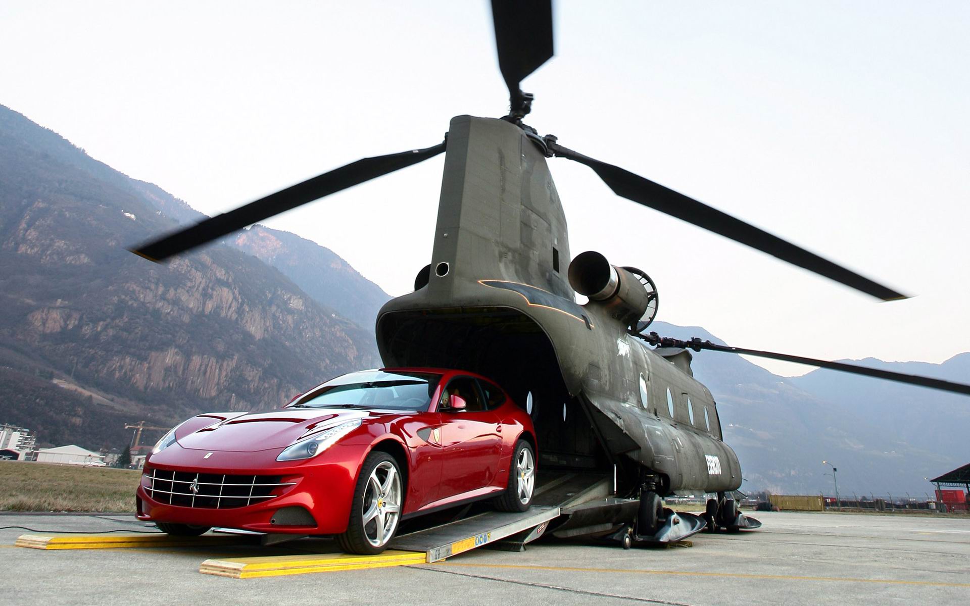 Ferrari Wallpapers 12 - Luxury Helicopter Wallpaper Hd , HD Wallpaper & Backgrounds