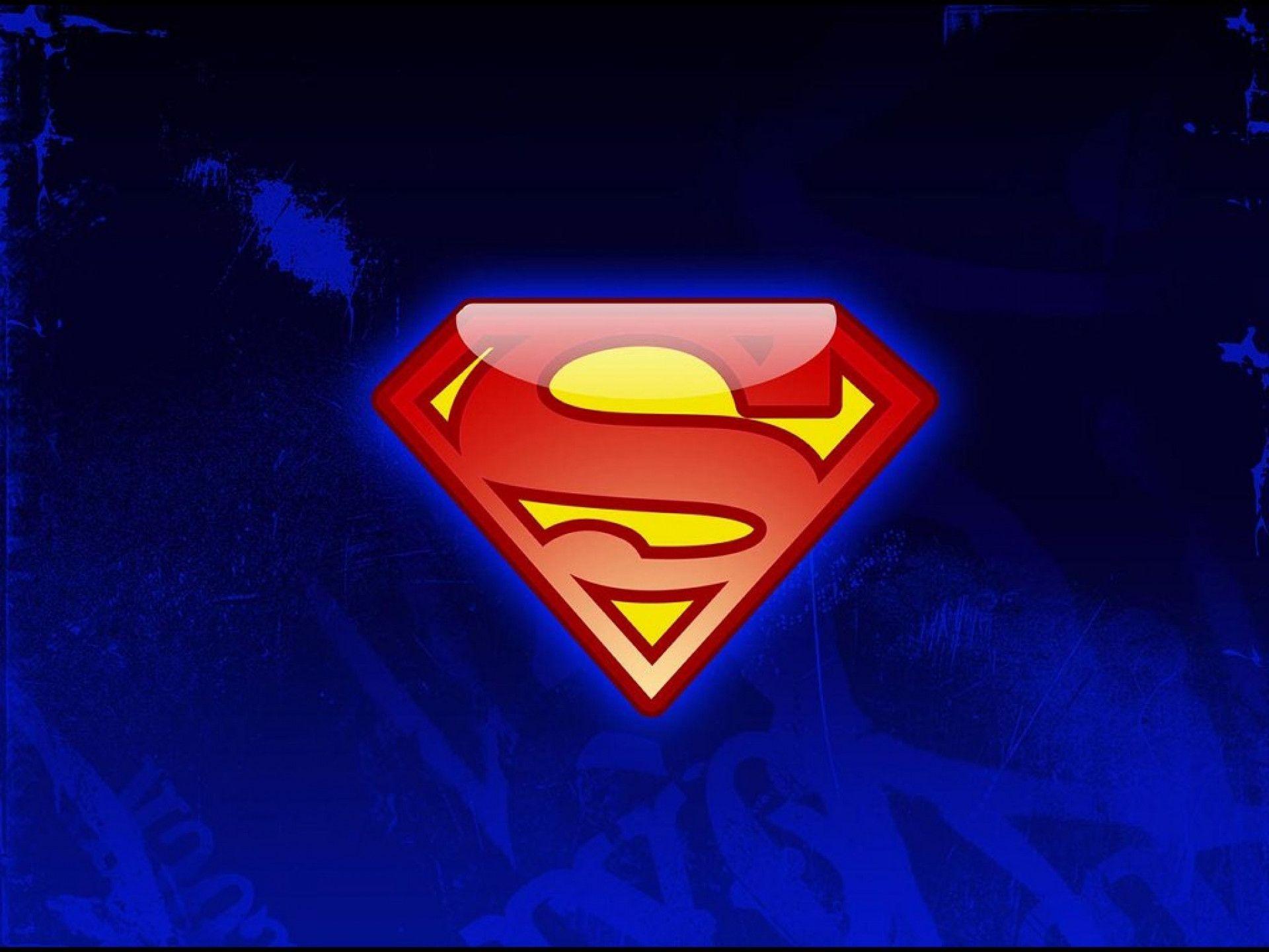 My Free Wallpapers Comics Wallpaper Superman Logo - Superman Logo Wallpaper Blue , HD Wallpaper & Backgrounds