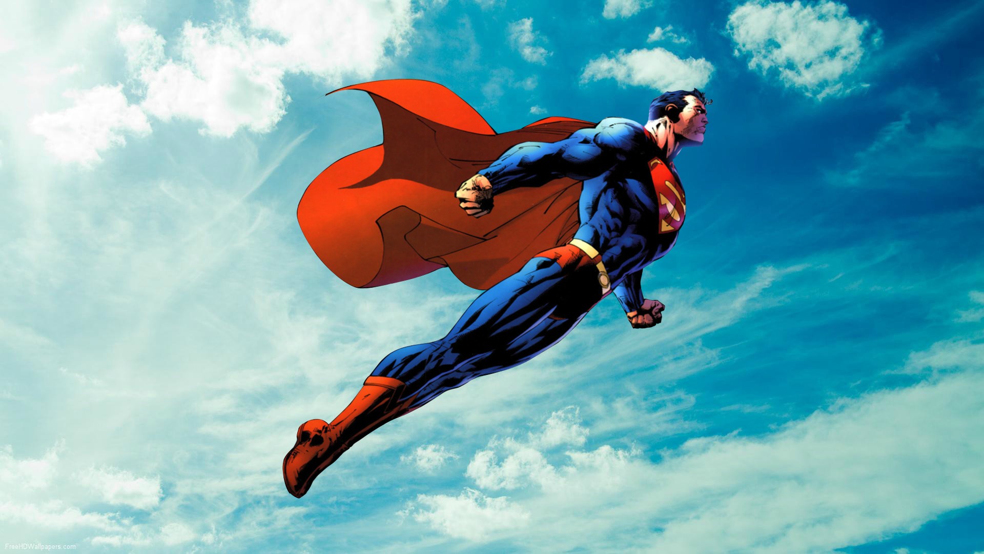 Superman - Sky Background , HD Wallpaper & Backgrounds