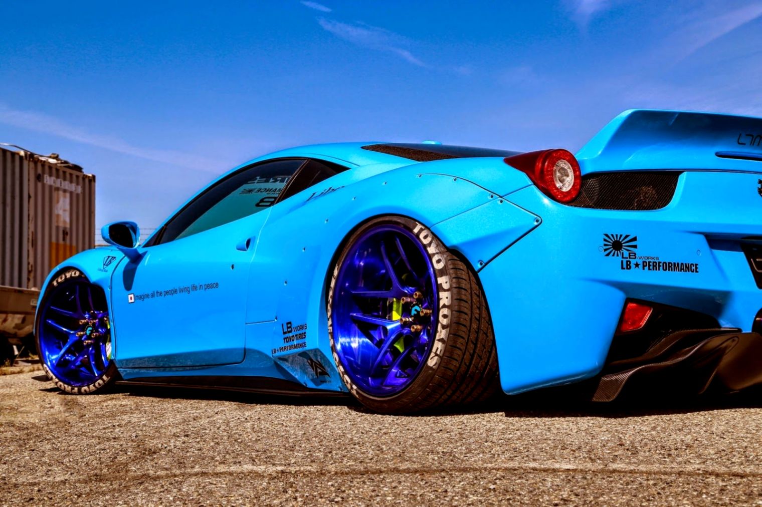 111 Ferrari 458 Italia Hd Wallpapers Background Images - Ferrari 458 Liberty Walk Blue , HD Wallpaper & Backgrounds