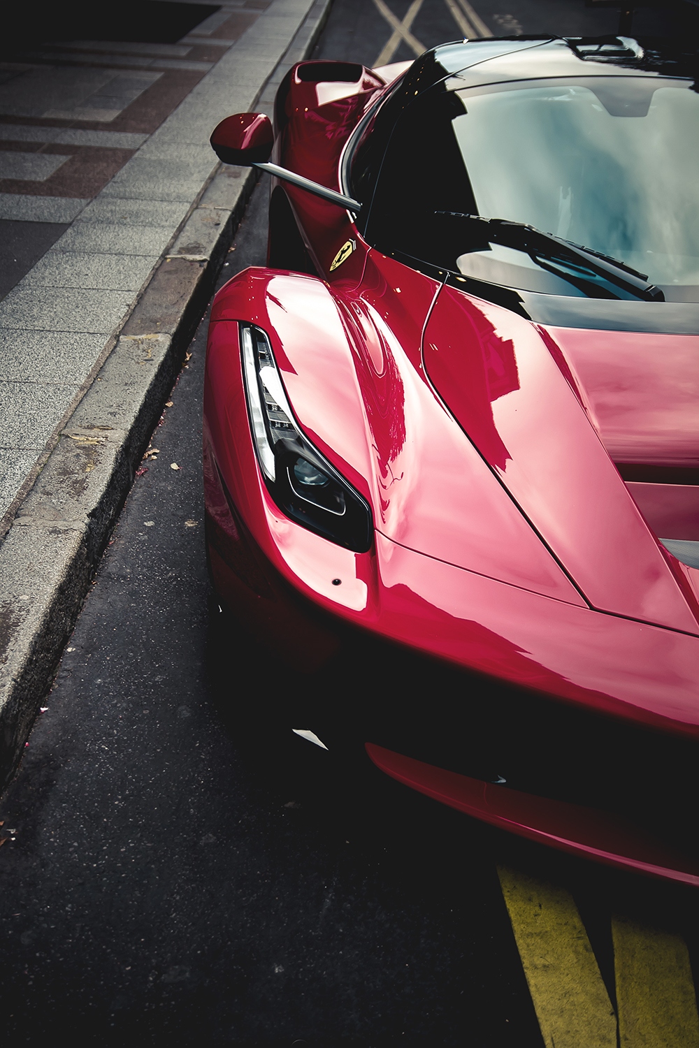 Laferrari Red Ferrari Street Sportcars Road - Ferrari Hd Wallpapers For Mobile , HD Wallpaper & Backgrounds