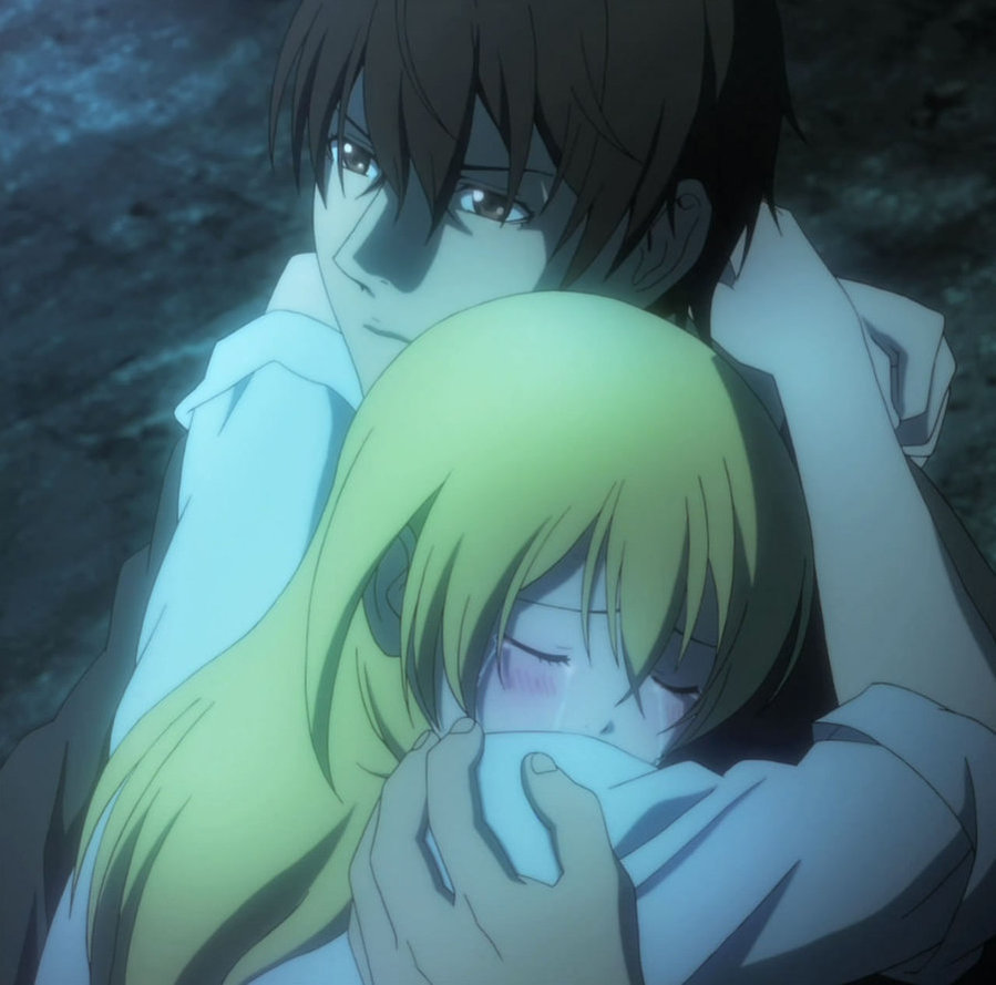 74 Images About 𝗕𝘁𝗼𝗼𝗼𝗺 💣 - Btooom Sakamoto And Himiko Kiss , HD Wallpaper & Backgrounds