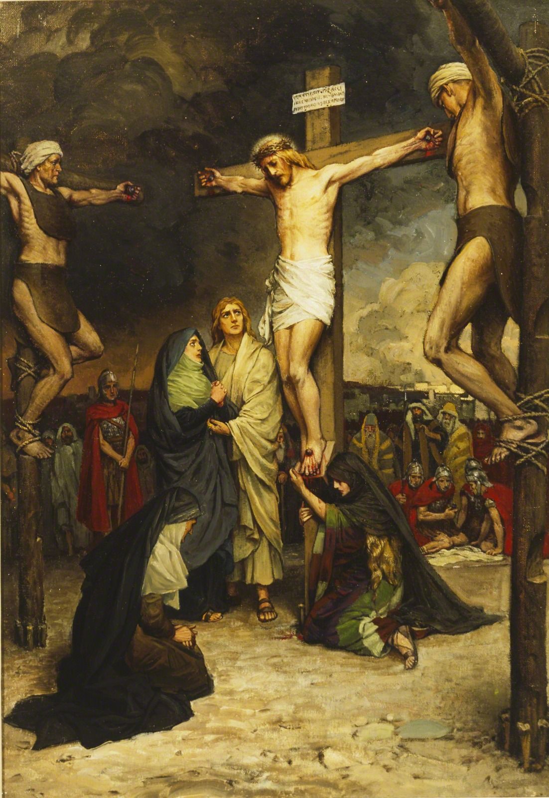 Jesus Lds Iphone Wallpapers Top Free Jesus Lds Iphone - Crucifixion Of Jesus Christ Art , HD Wallpaper & Backgrounds