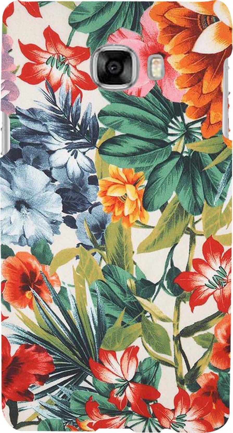 Printmasti Back Cover For Samsung Galaxy C5 - Pattern Sfondo Tropicale Fiori , HD Wallpaper & Backgrounds