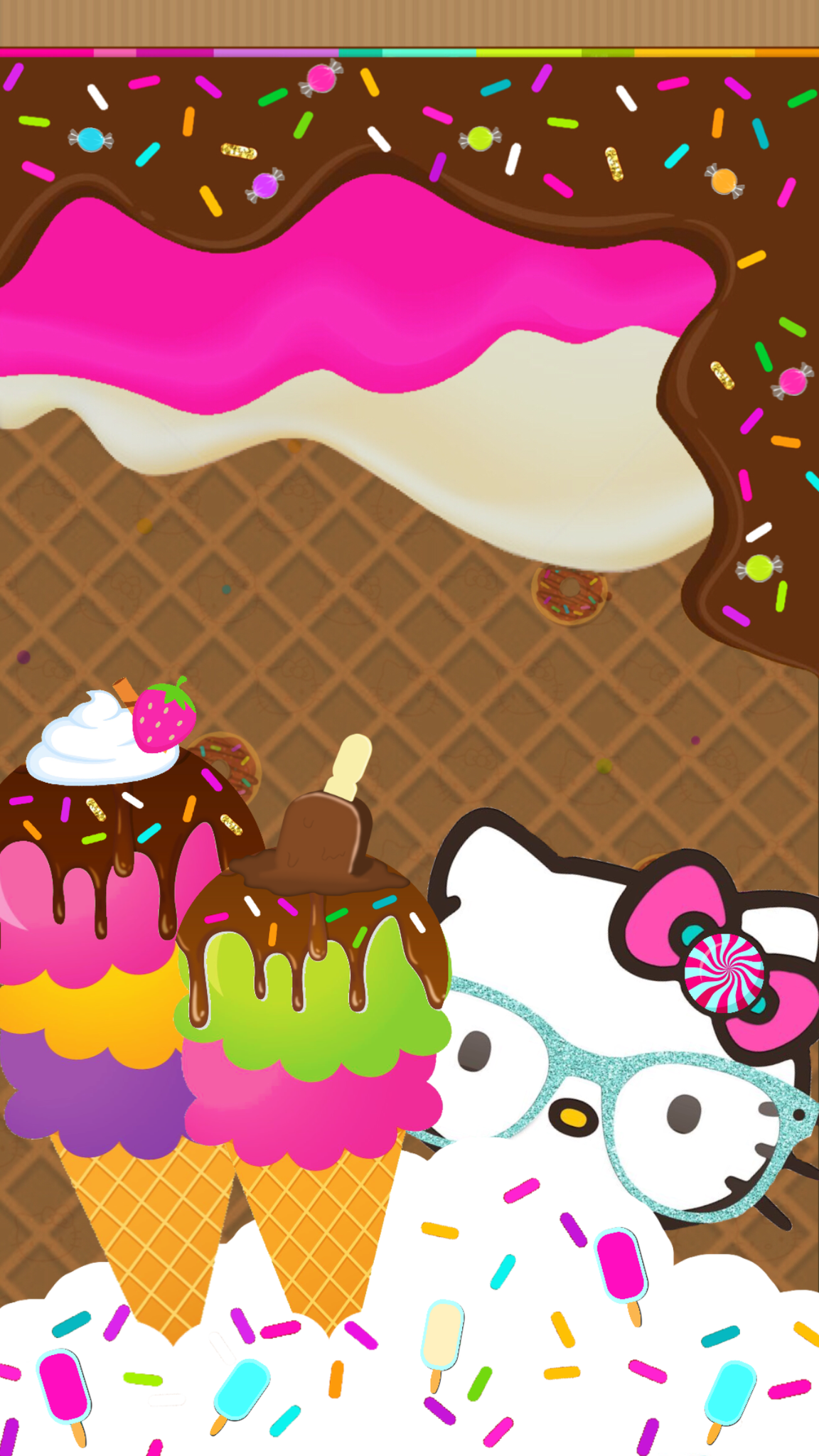 Dropbox - Hk Candyland - Hellokitty Candyland , HD Wallpaper & Backgrounds
