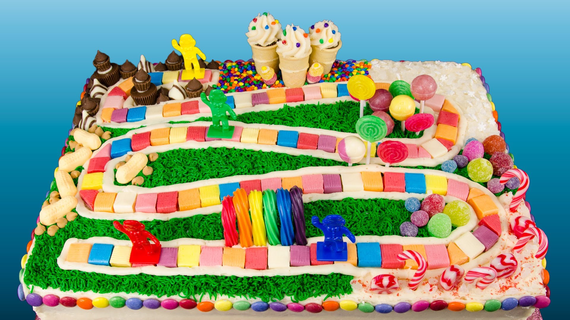 How To Make A Candyland Cake From Cookies Cupcakes - Make A Candyland Cake , HD Wallpaper & Backgrounds