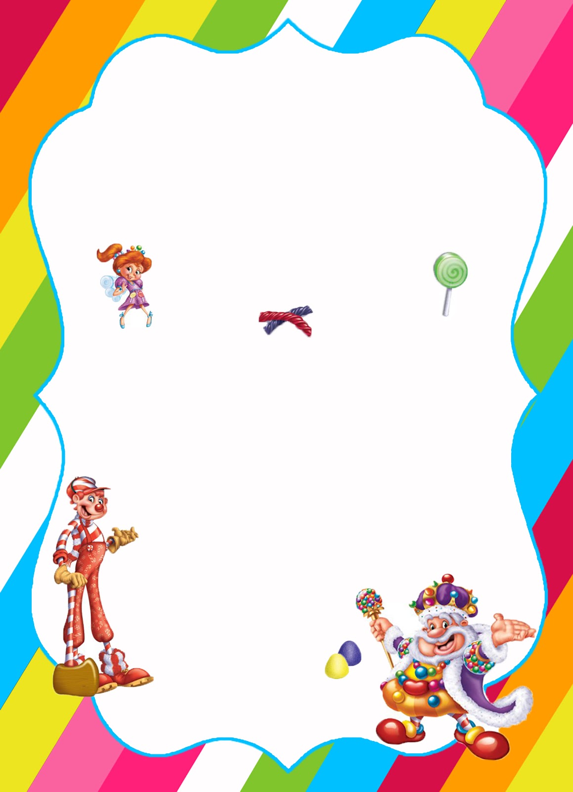 Letter Clipart Candyland - Rainbow Baby Shower Invitation Templates , HD Wallpaper & Backgrounds