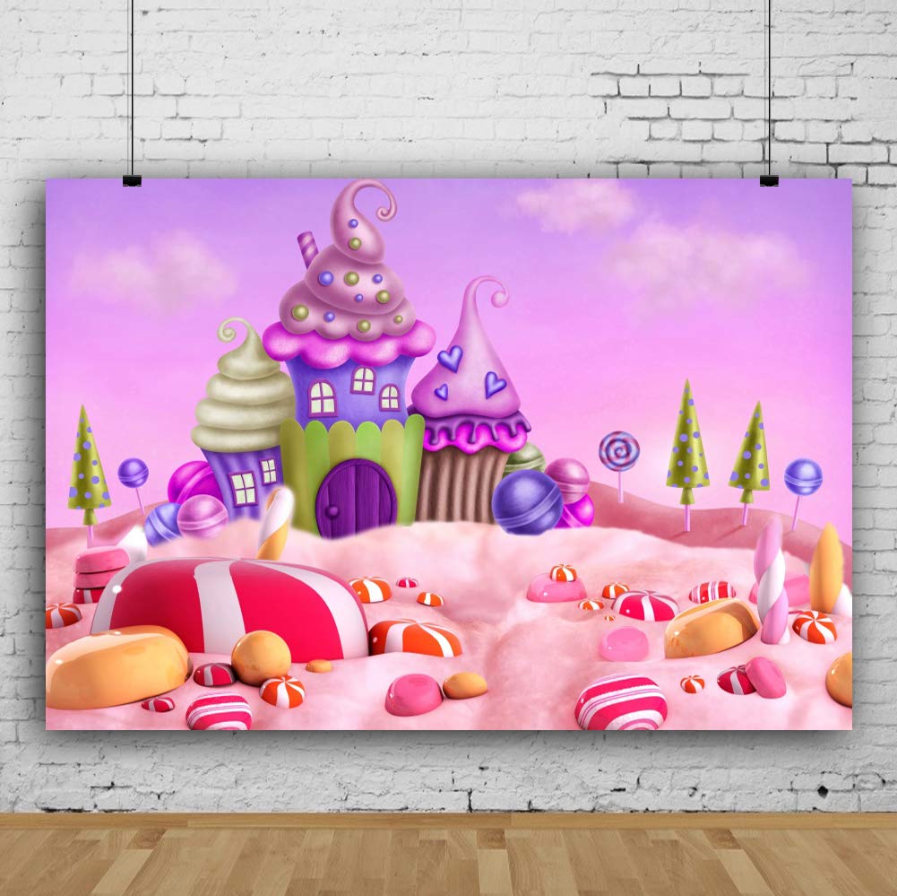 Aofoto 9x6ft Ice Cream Candyland Backdrop Baby Dream - Candy , HD Wallpaper & Backgrounds