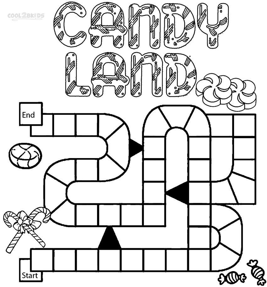 Printable Candyland Coloring Pages For Kids Cool2bkids - Candyland Board Coloring Pages , HD Wallpaper & Backgrounds