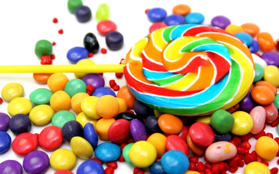 Candy Lollipop Background Wallpaper - Candy Sweet , HD Wallpaper & Backgrounds