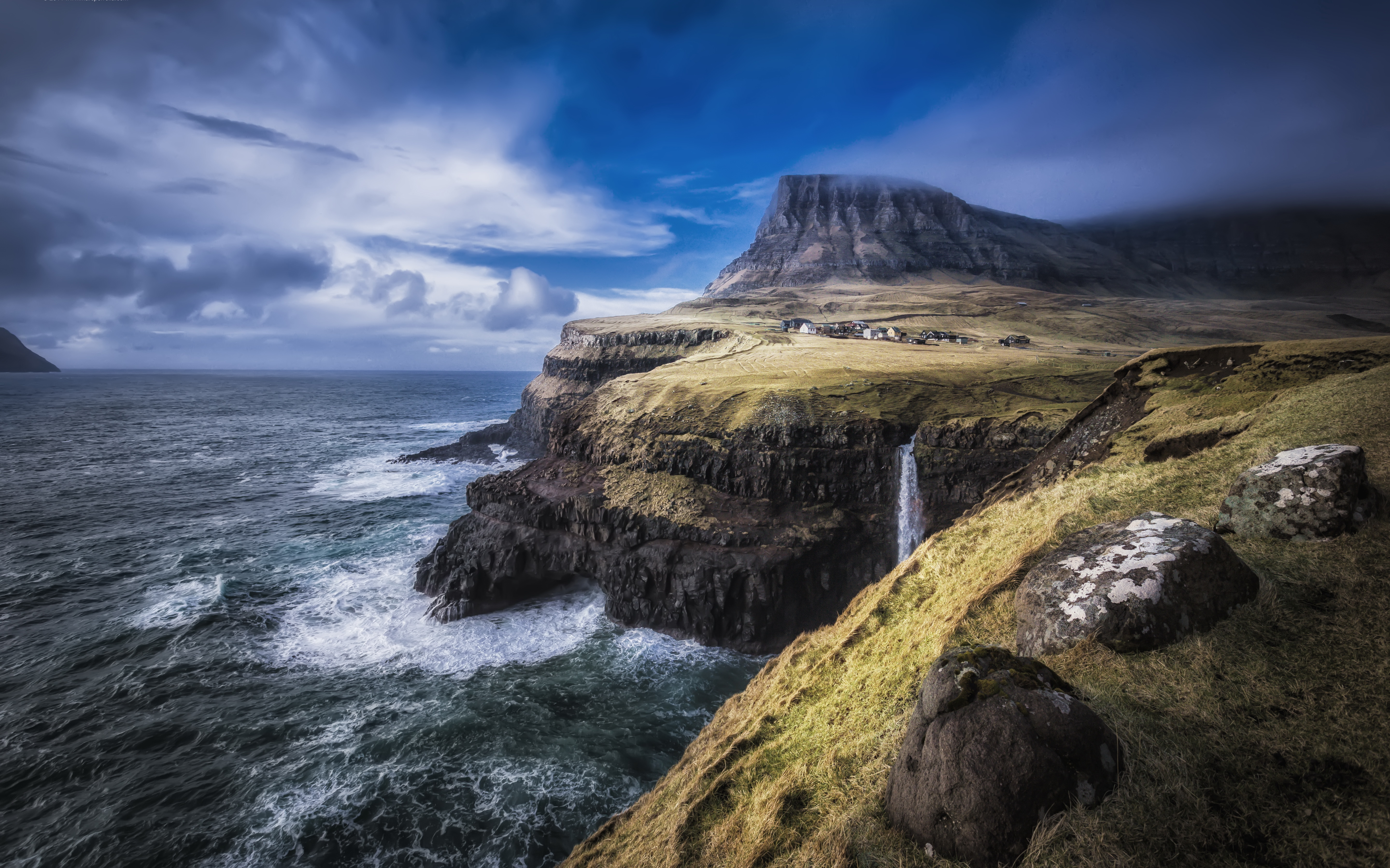 Hd Wallpaper - Gasadalur Faroe Islands , HD Wallpaper & Backgrounds