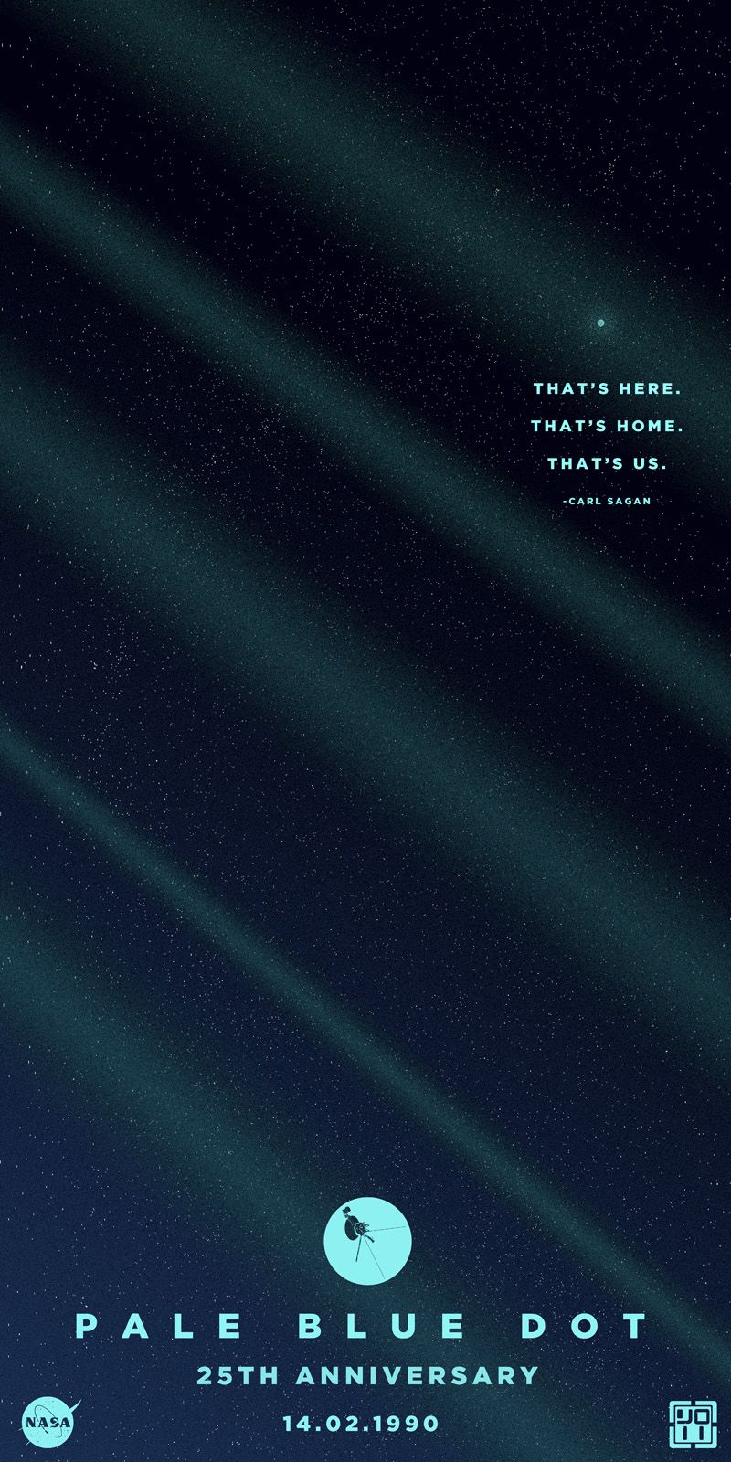 Pale Blue Dot / Carl Sagan - Pale Blue Dot Iphone , HD Wallpaper & Backgrounds
