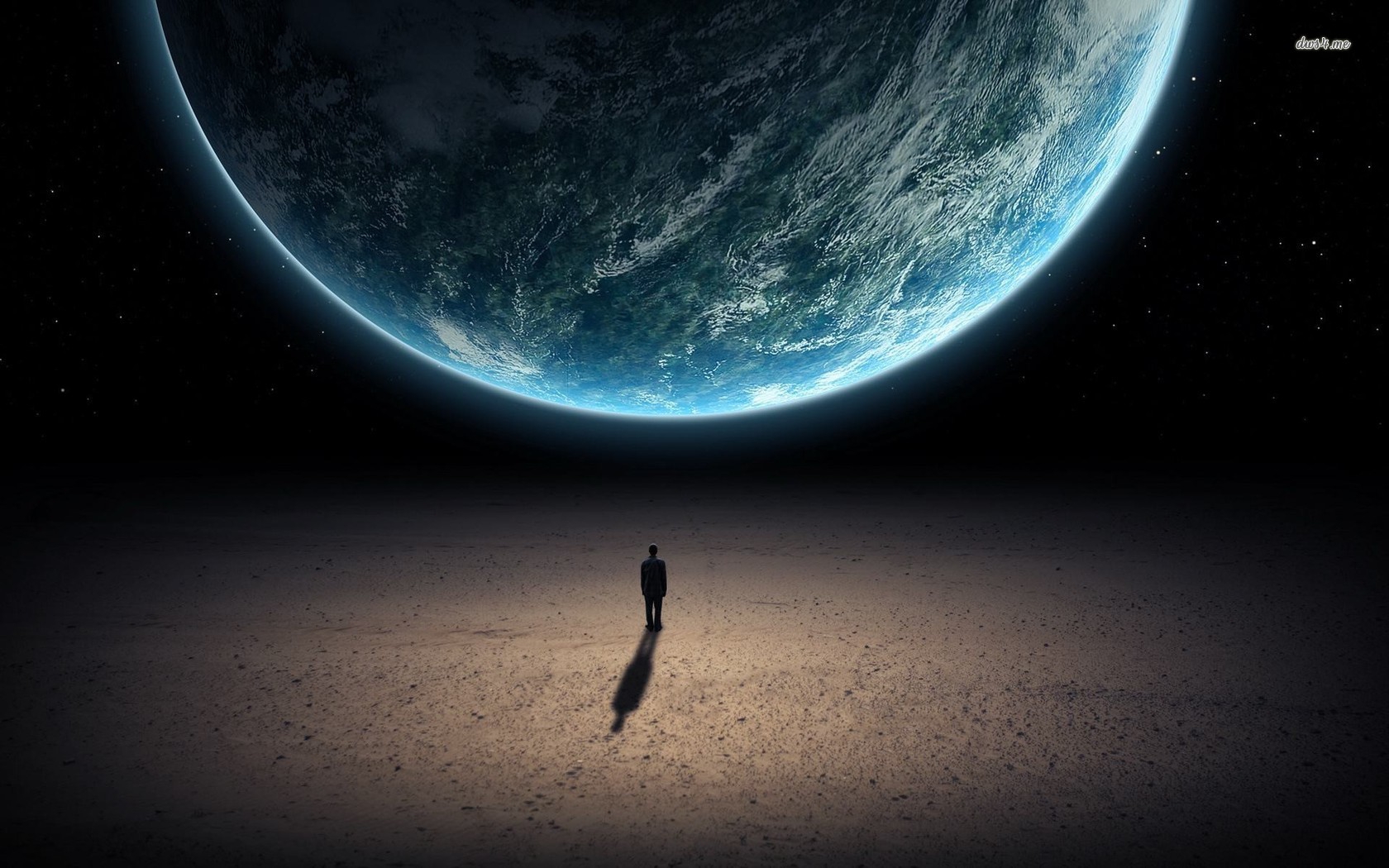 Man On Moon Looking At Earth , HD Wallpaper & Backgrounds