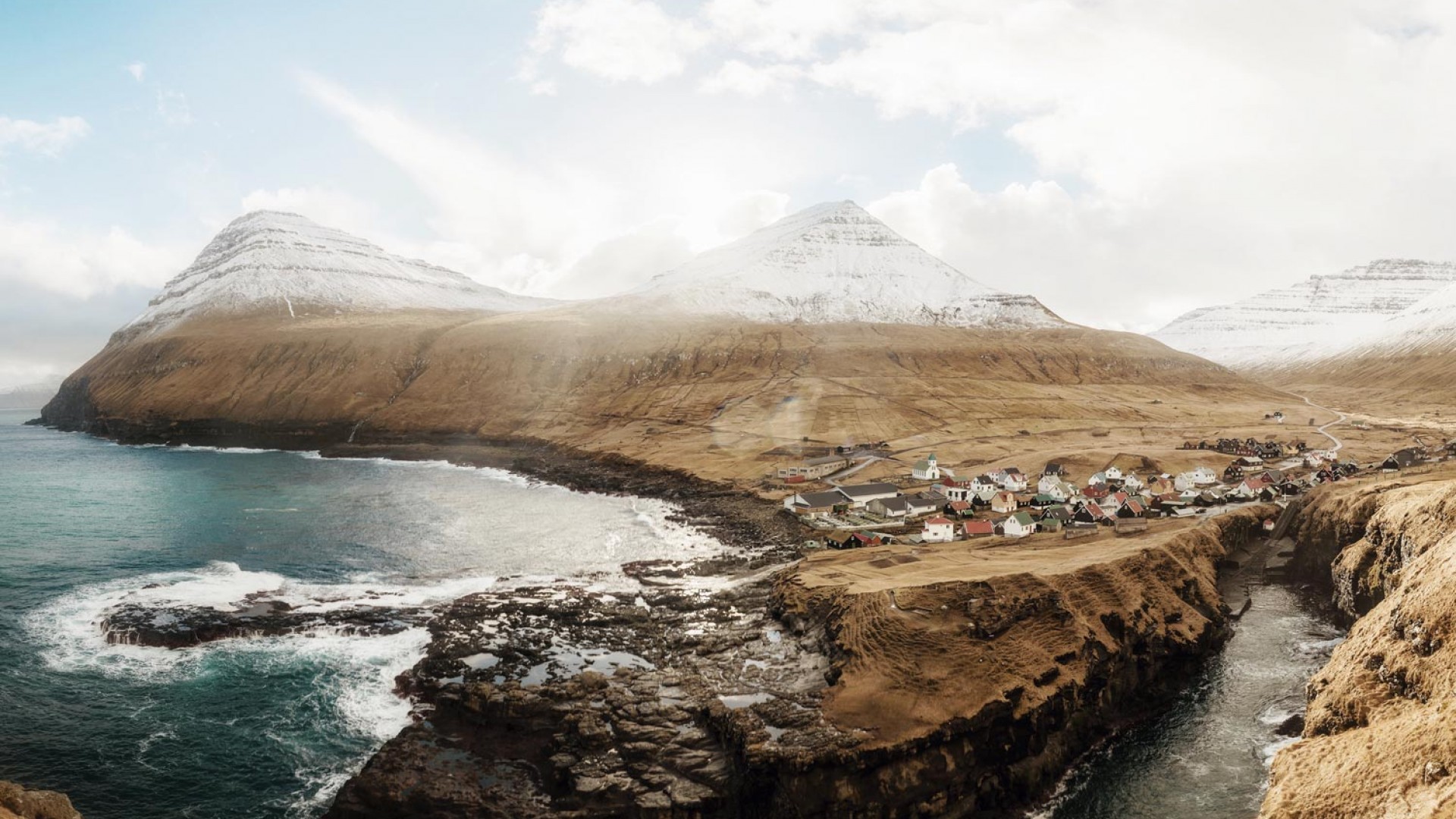 A Remote Village In The Faroe Islands - Gjógv , HD Wallpaper & Backgrounds
