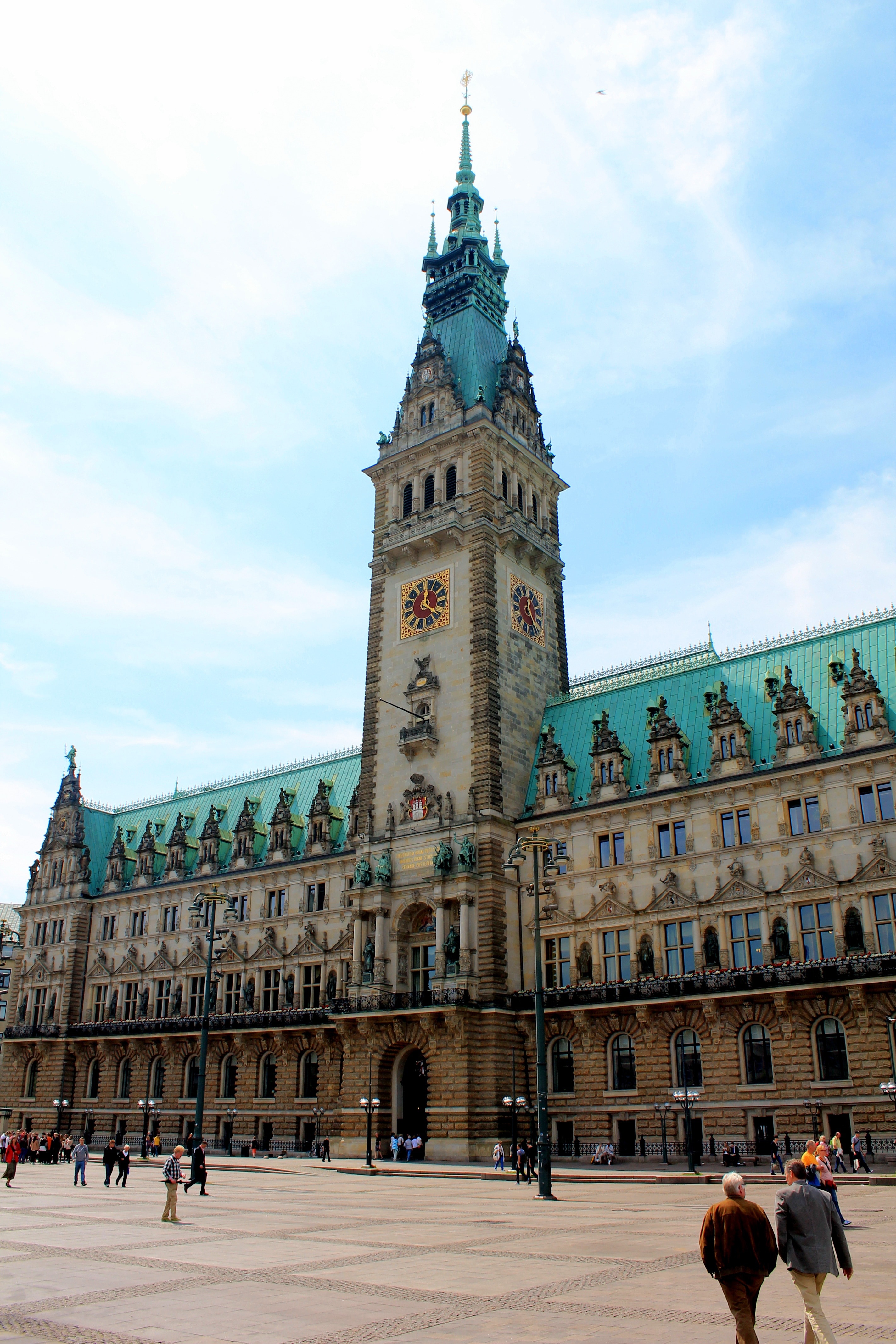 Hamburg, Town Hall, Town Hall Square, Travel Destinations, - Hamburg Rathaus , HD Wallpaper & Backgrounds