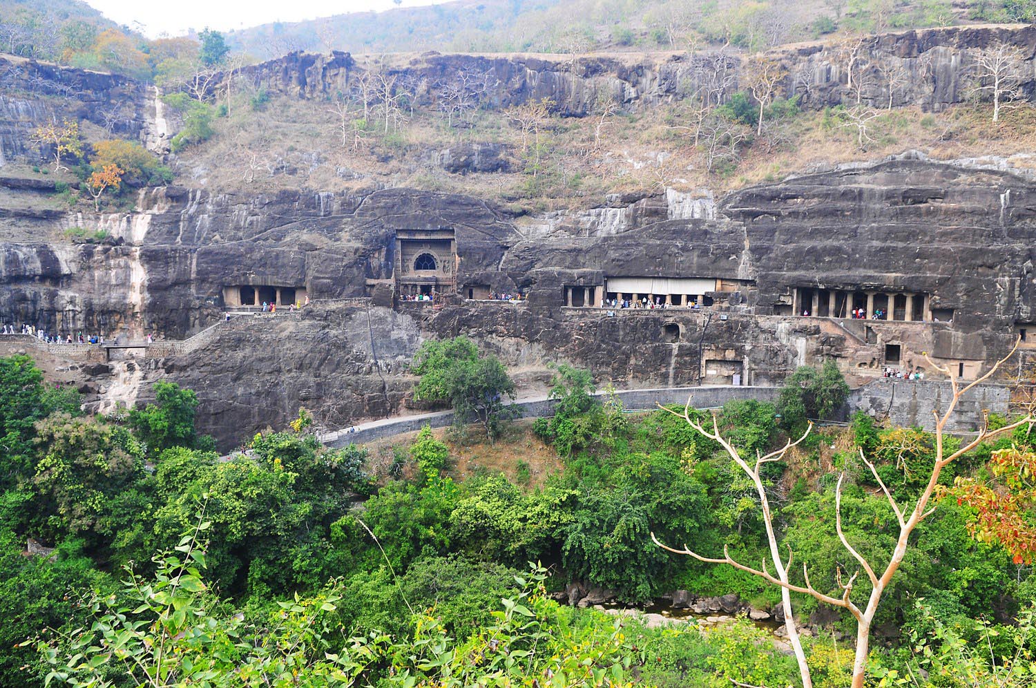 Incredible Stone Monuments, Ajanta Caves, India, Exterior - Ajanta Caves , HD Wallpaper & Backgrounds