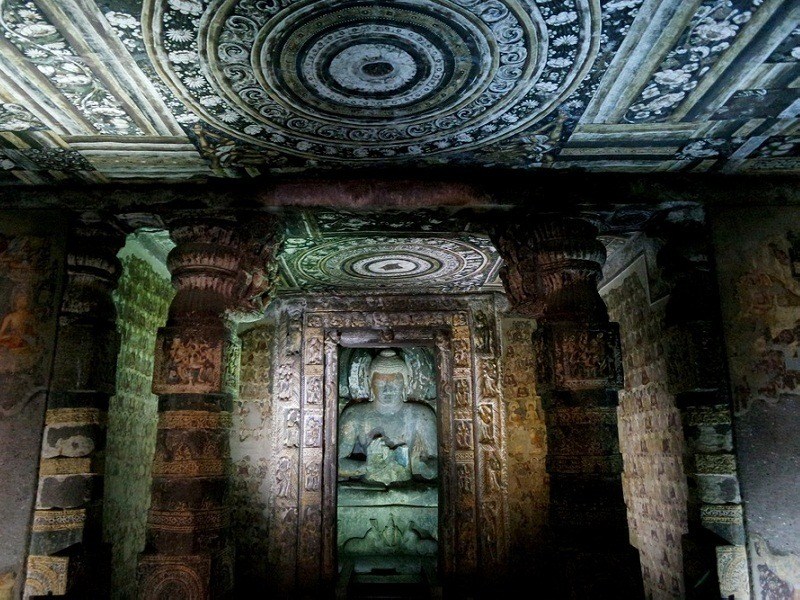 Cave 2 Ajanta Caves - Ajanta Caves , HD Wallpaper & Backgrounds