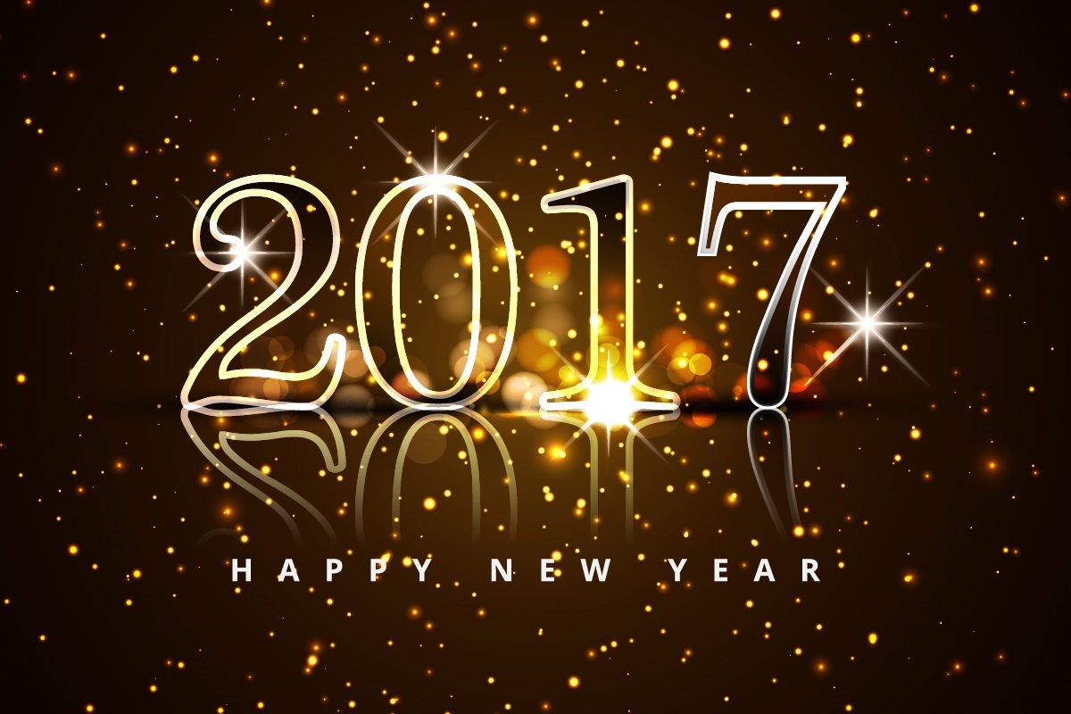 Happy New Year 2017 , HD Wallpaper & Backgrounds