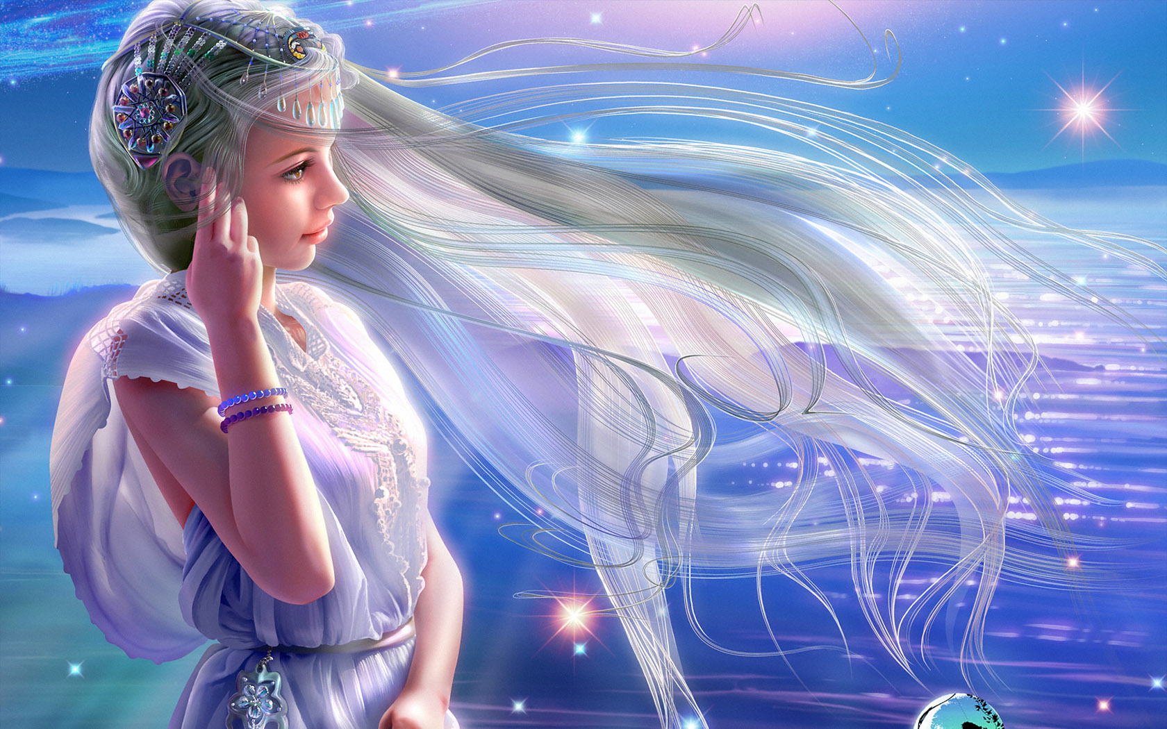 Kagaya Fantasy Art - Starry Tale , HD Wallpaper & Backgrounds