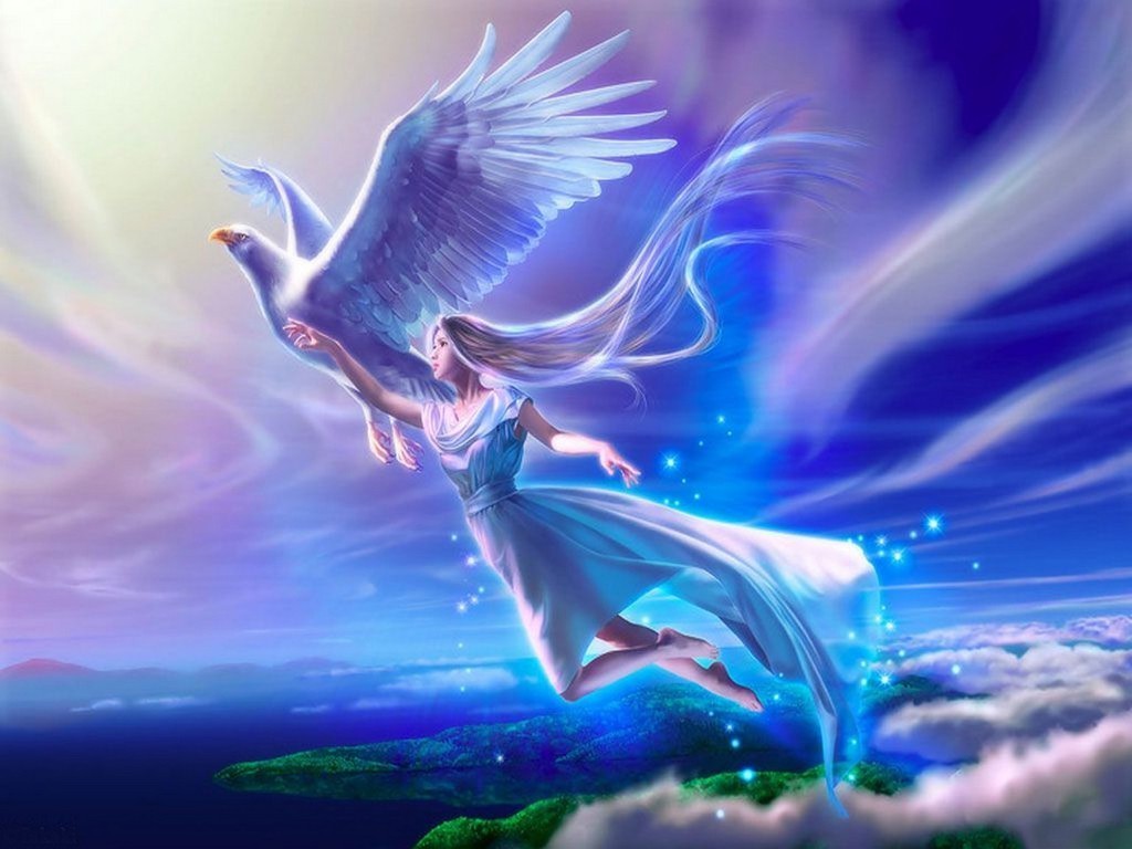 Download Kagaya Image - Angel Human , HD Wallpaper & Backgrounds