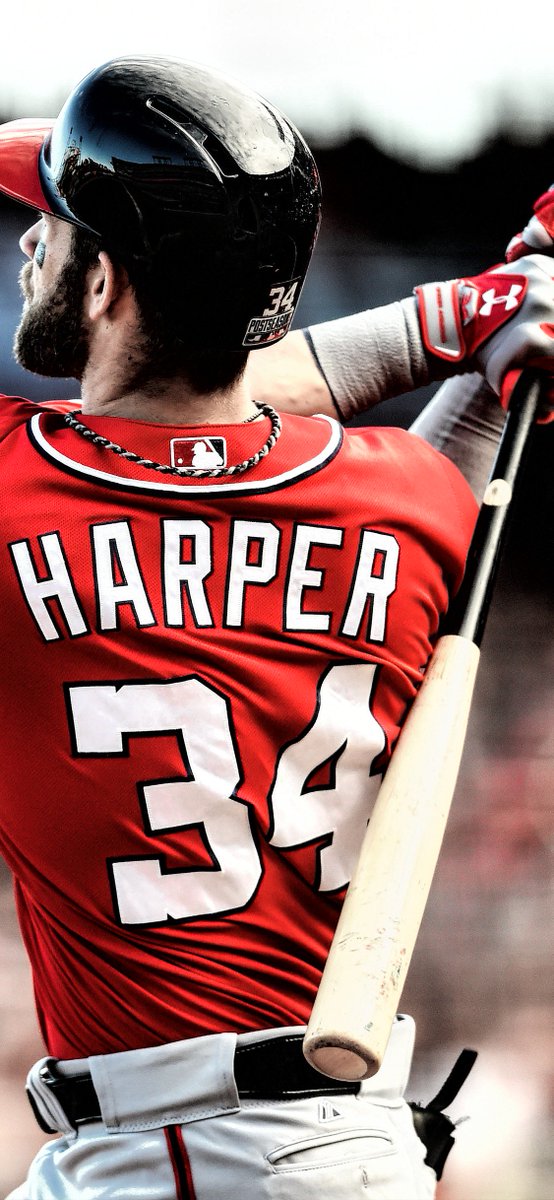 First Wave Of Iphone Wallpapers Of - Bryce Harper Jersey Number , HD Wallpaper & Backgrounds